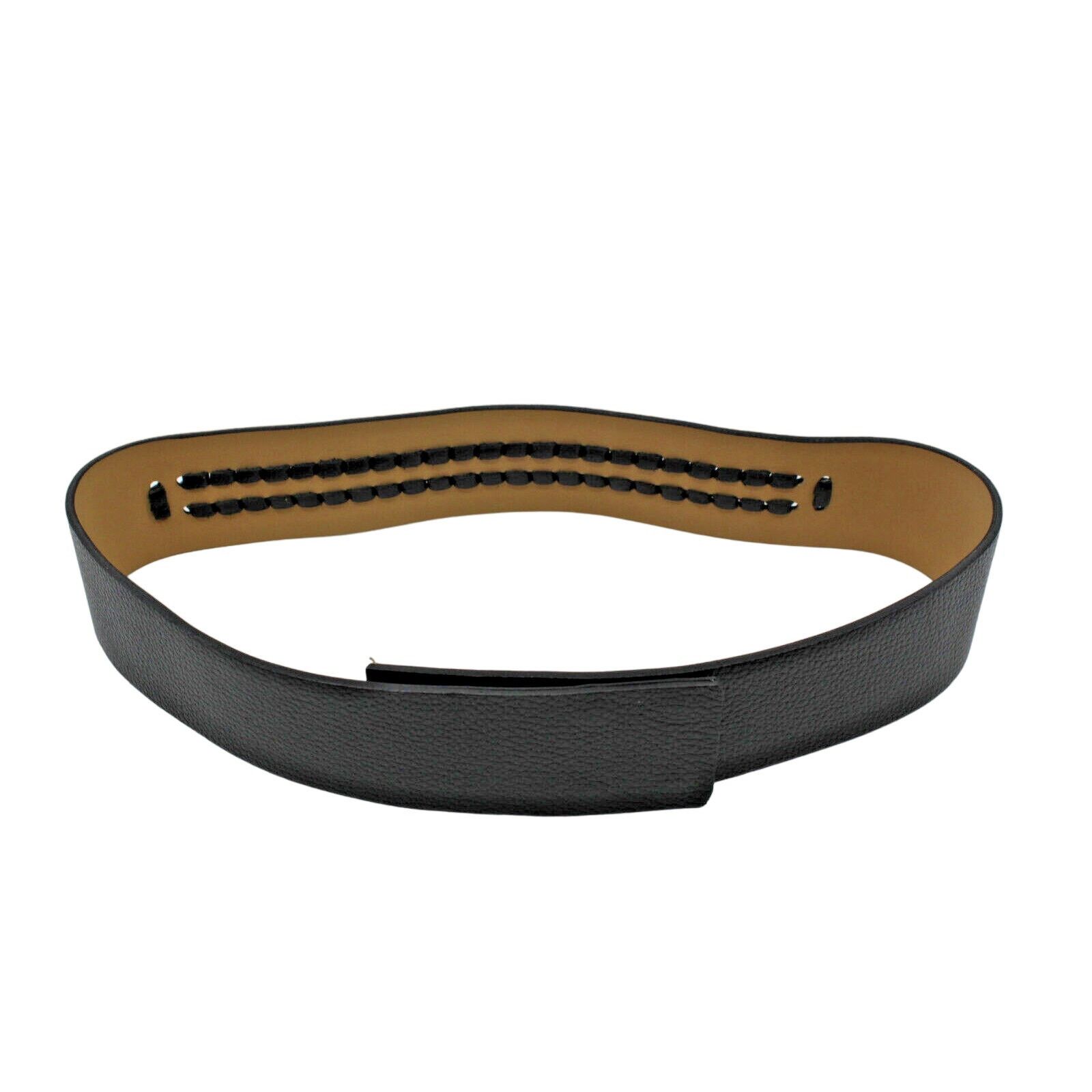 St. John B5 100% Authentic New ST JOHN Leather Brown Caviar Belt $345 Size ONE SIZE - 1 Thumbnail