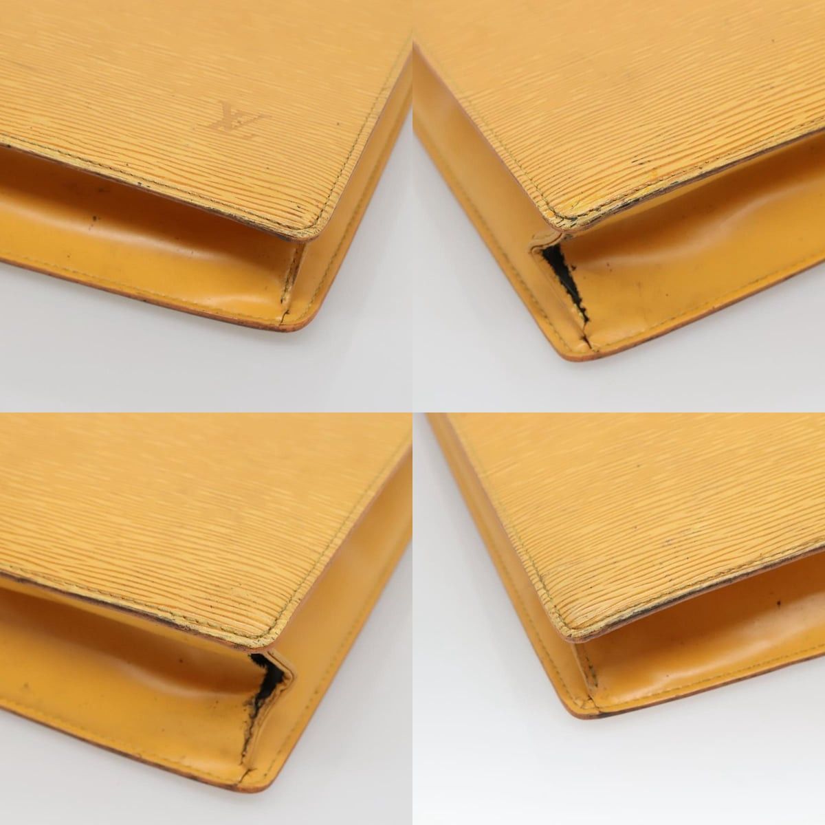 Louis Vuitton LOUIS VUITTON Epi Sac Plat Hand Bag Yellow M52079 Size ONE SIZE - 10 Thumbnail