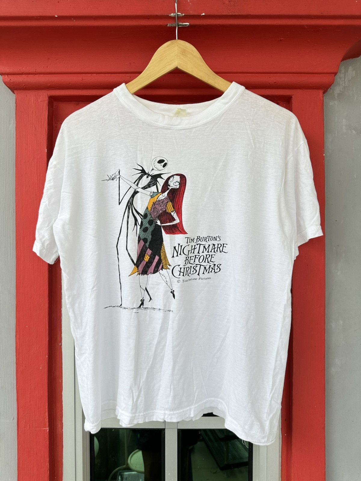 Vintage Vintage 90s The Nightmare Before Christmas Tim Burtons Tee Size US M / EU 48-50 / 2 - 1 Thumbnail