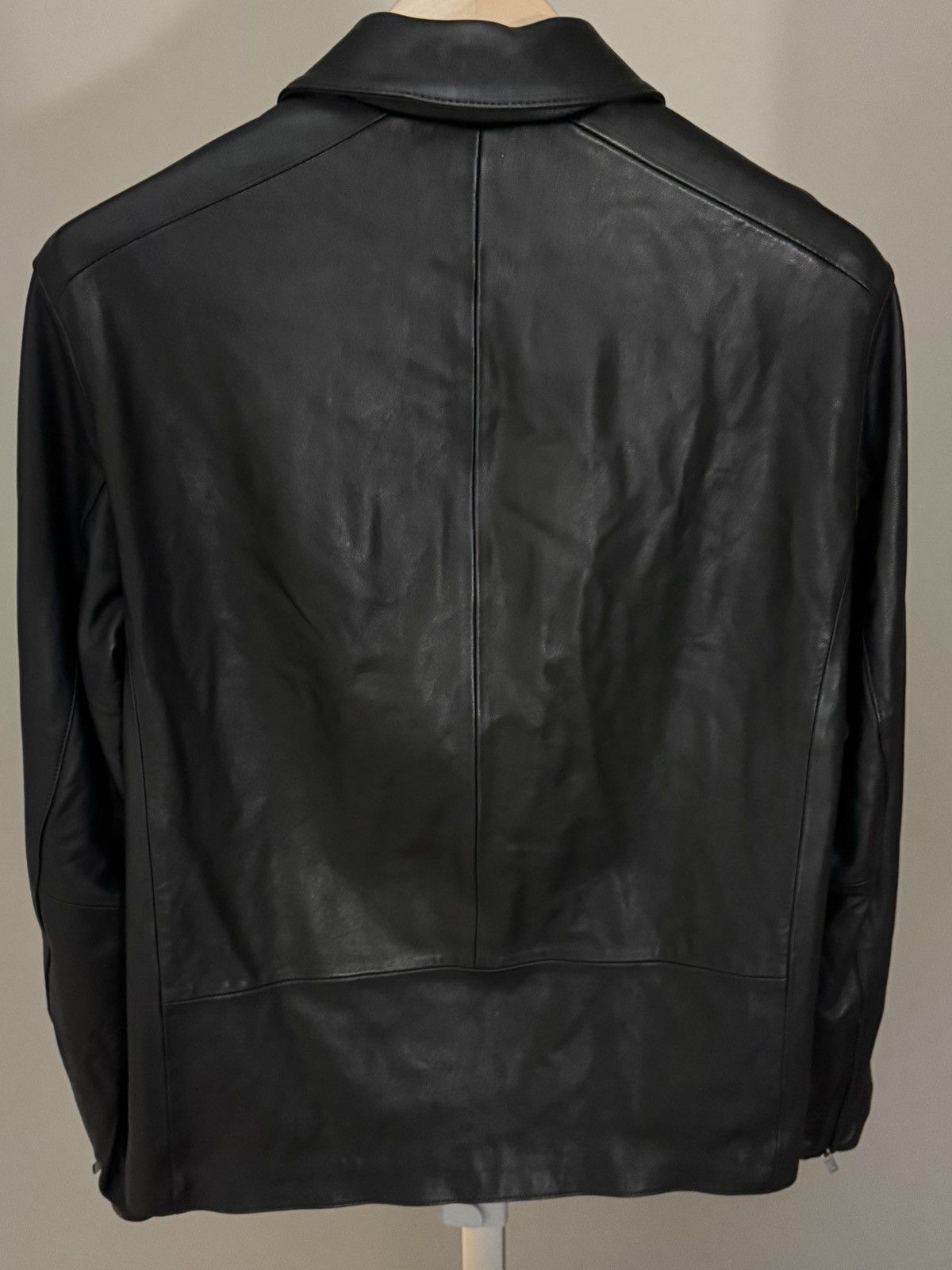 Vince Vince Men’s Lambskin Leather Zip-Up Jacket Size US S / EU 44-46 / 1 - 2 Thumbnail