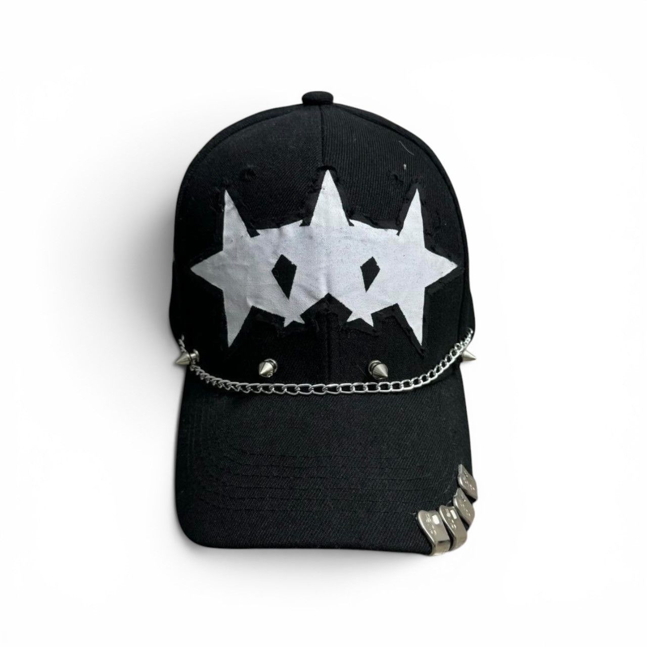 Other 2012co TWO-FACE Custom Spike Chain Graphic Star Patch Hat | Grailed
