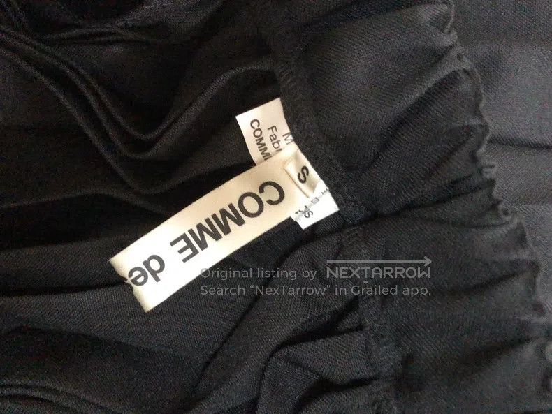 Comme des Garcons Comme Des Garcons size S Black accordion pleated skirt Size 23" - 3 Thumbnail