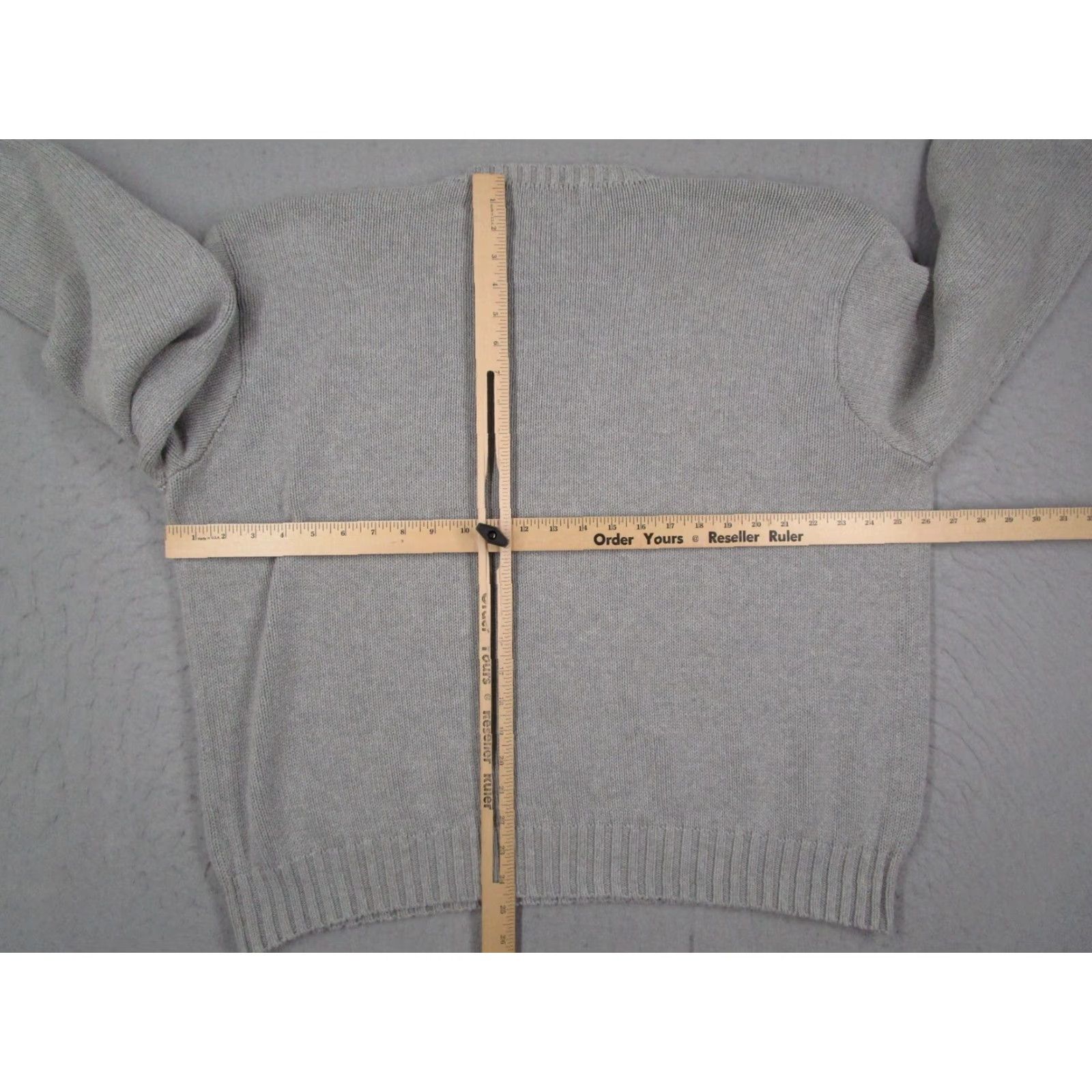 Polo Ralph Lauren Vintage Polo Ralph Lauren Sweater Mens 2XL Gray Cotton Crewneck Knit Pullover Size US XXL / EU 58 / 5 - 6 Thumbnail