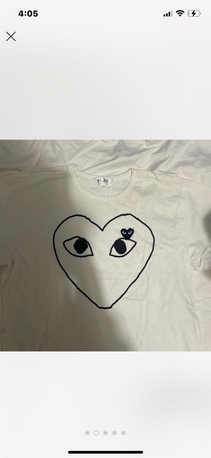 Comme des Garcons × Comme des Garcons PLAY COMME DE GARÇONS PLAY - TSHIRT Size US XL / EU 56 / 4 - 2 Thumbnail