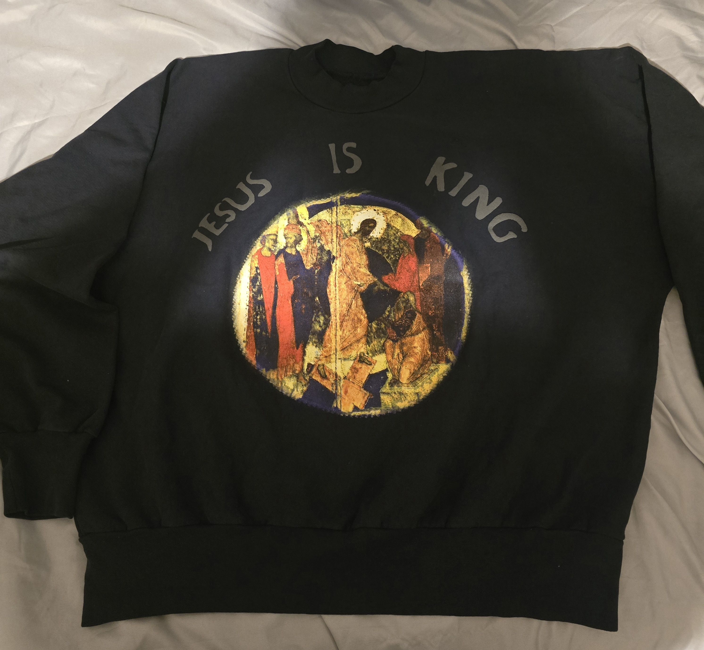 Kanye West Kanye West Jesus Is King Painting Crewneck Navy XL Size US XL / EU 56 / 4 - 5 Thumbnail