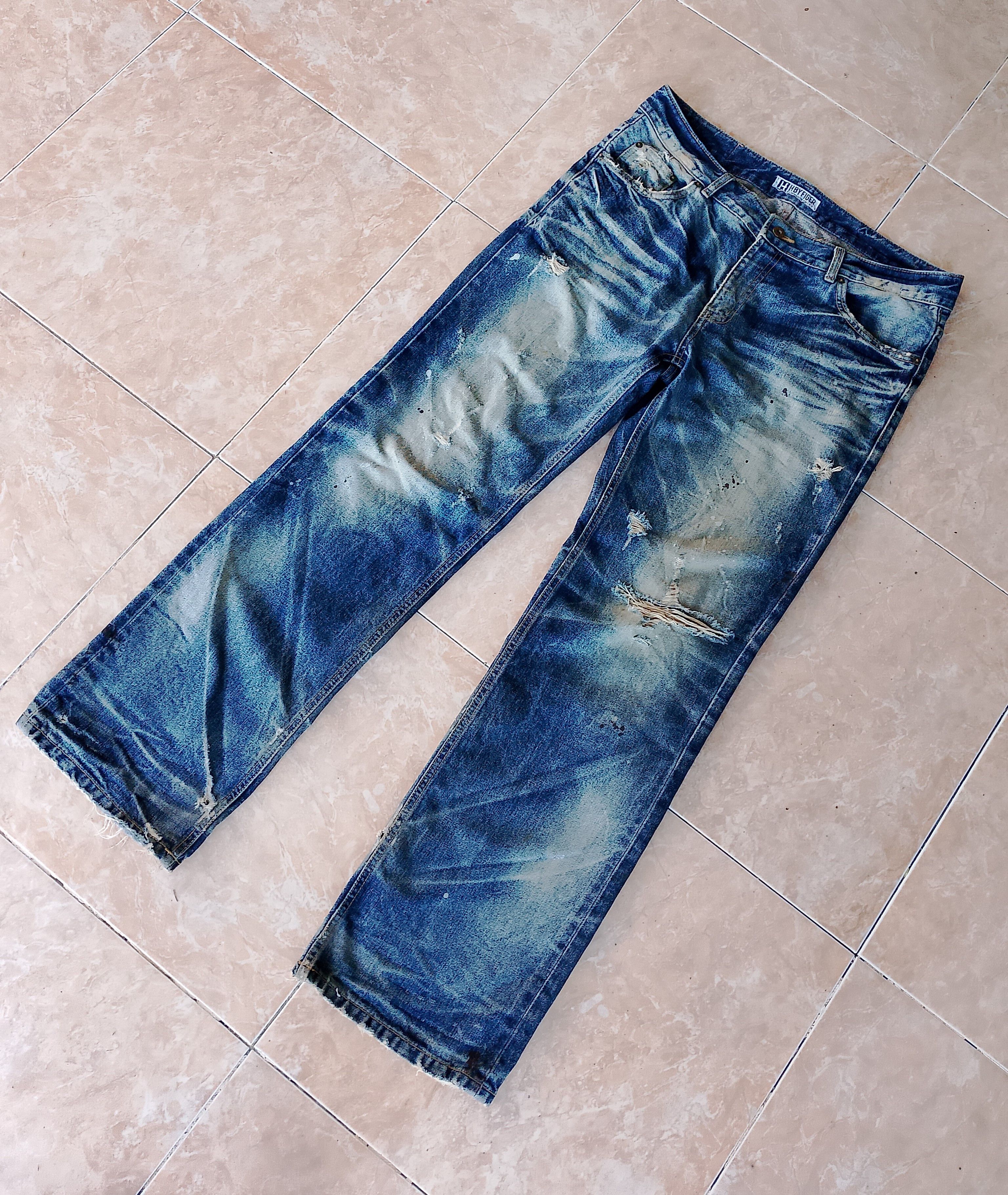 If Six Was Nine H by Figer Boot Cut Distressed Denim Size US 36 / EU 52 - 7 Thumbnail