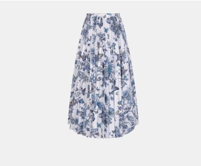 Dior o1w1db10225 412J04A39 Mid-Length Pleated Skirt in Multicolor Size 25" / US 0 / IT 36 - 3 Thumbnail