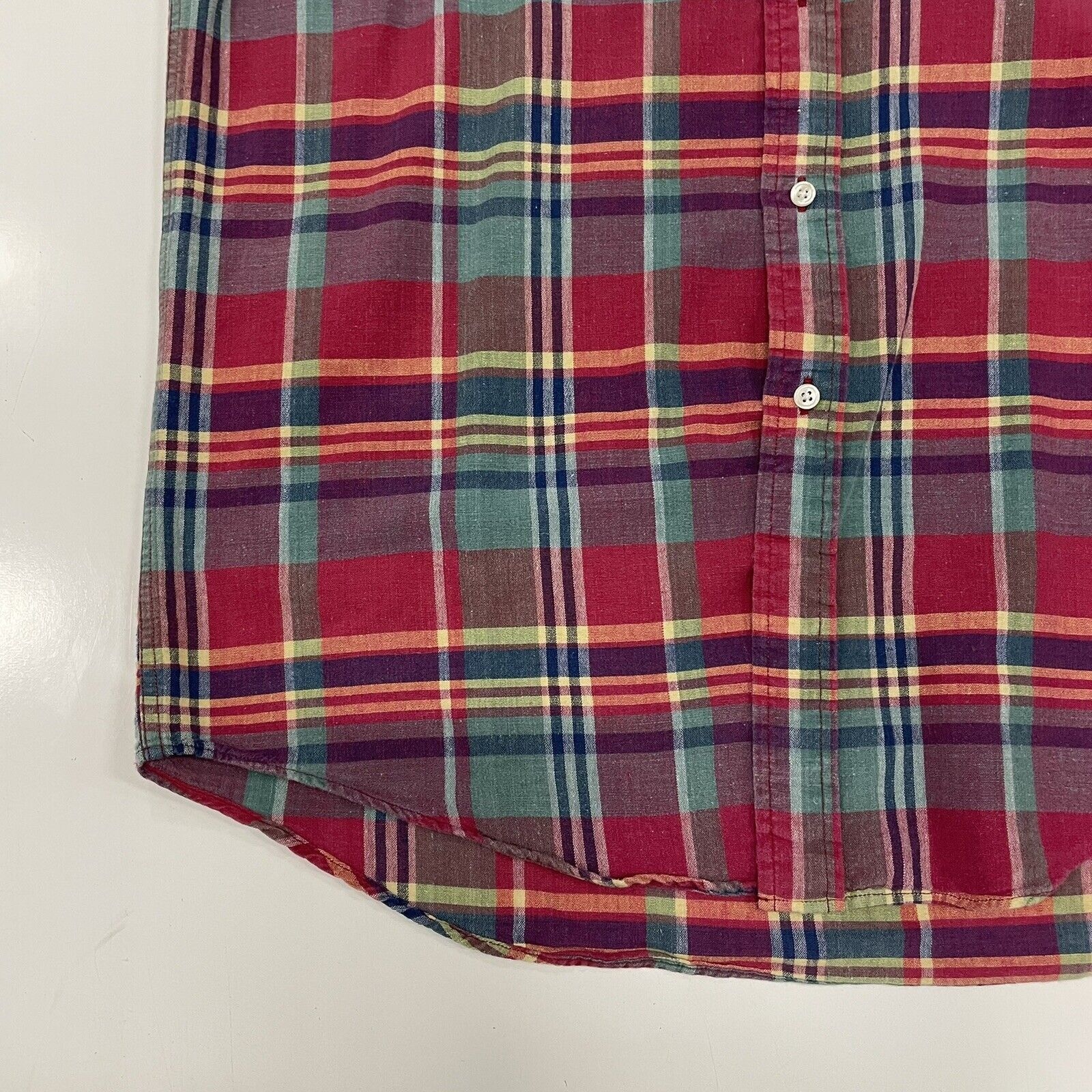 Tommy Hilfiger VTG Tommy Hilfiger Men’s Shirt Check Plaid Up 90s Size S-M Size US M / EU 48-50 / 2 - 3 Thumbnail