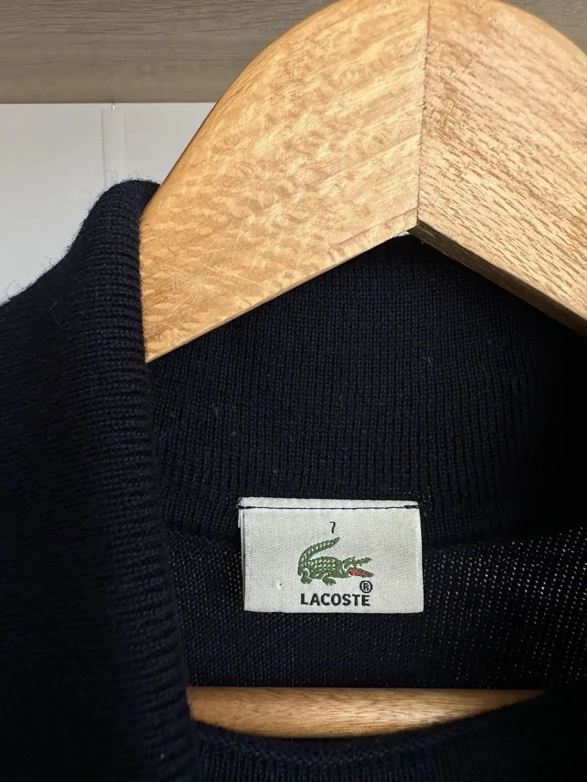 Lacoste Vintage Lacoste Sweater Turtleneck Blue Big Logo Size US M / EU 48-50 / 2 - 6 Thumbnail