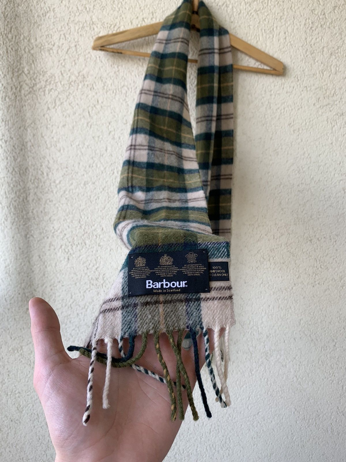 Barbour Vintage Barbour Scarf Wool Size ONE SIZE - 2 Thumbnail