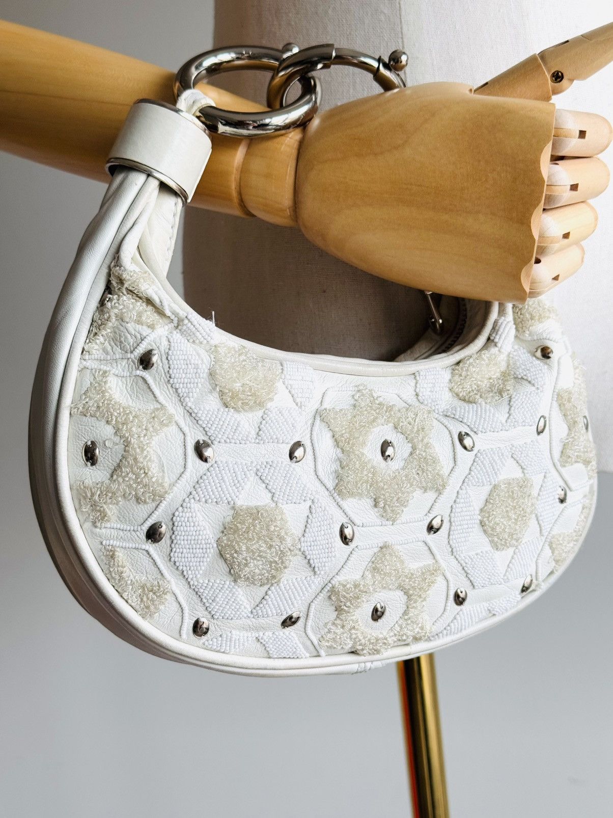 Chloe Vintage beaded Chloe Bracelet bag by Phoebe Philo leather Size ONE SIZE - 1 Thumbnail