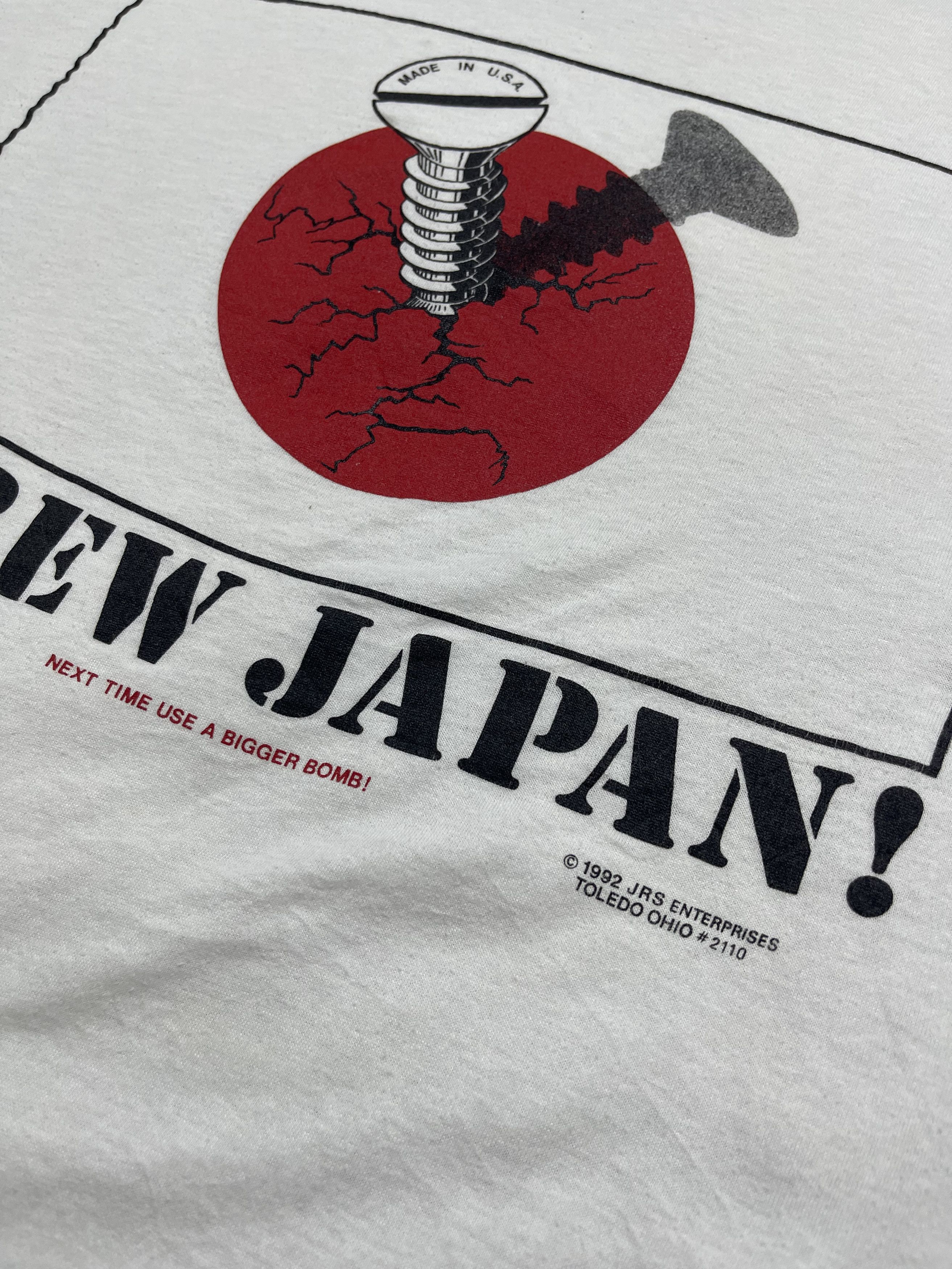 Vintage Rare 1992 JRS Enterprises Screw Japan vintage t shirt Size US XL / EU 56 / 4 - 5 Thumbnail