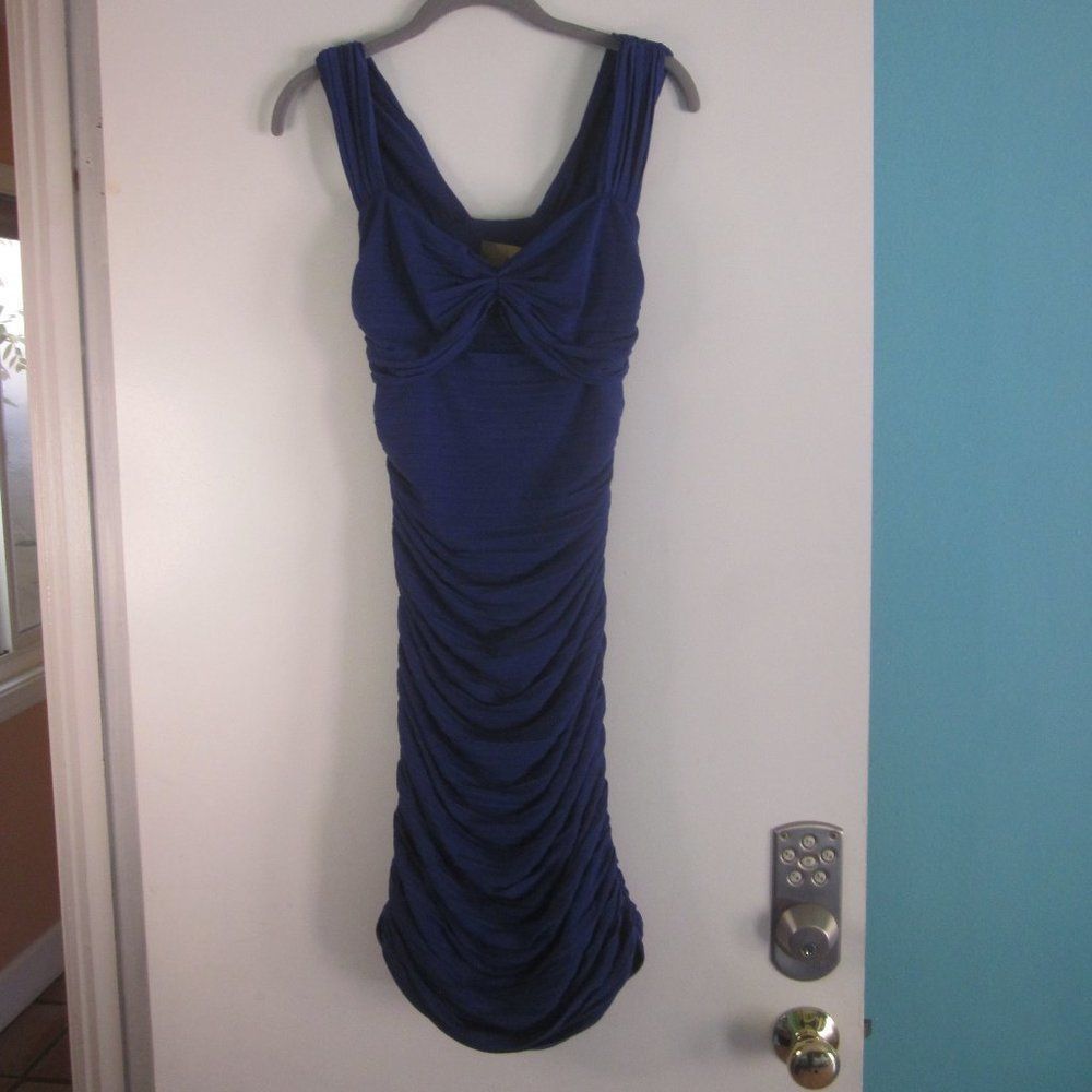 Nicole Miller Nicole Miller Blue Ruched Bodycon Dress Size 2 Vintage 80's Size XS / US 0-2 / IT 36-38 - 6 Thumbnail