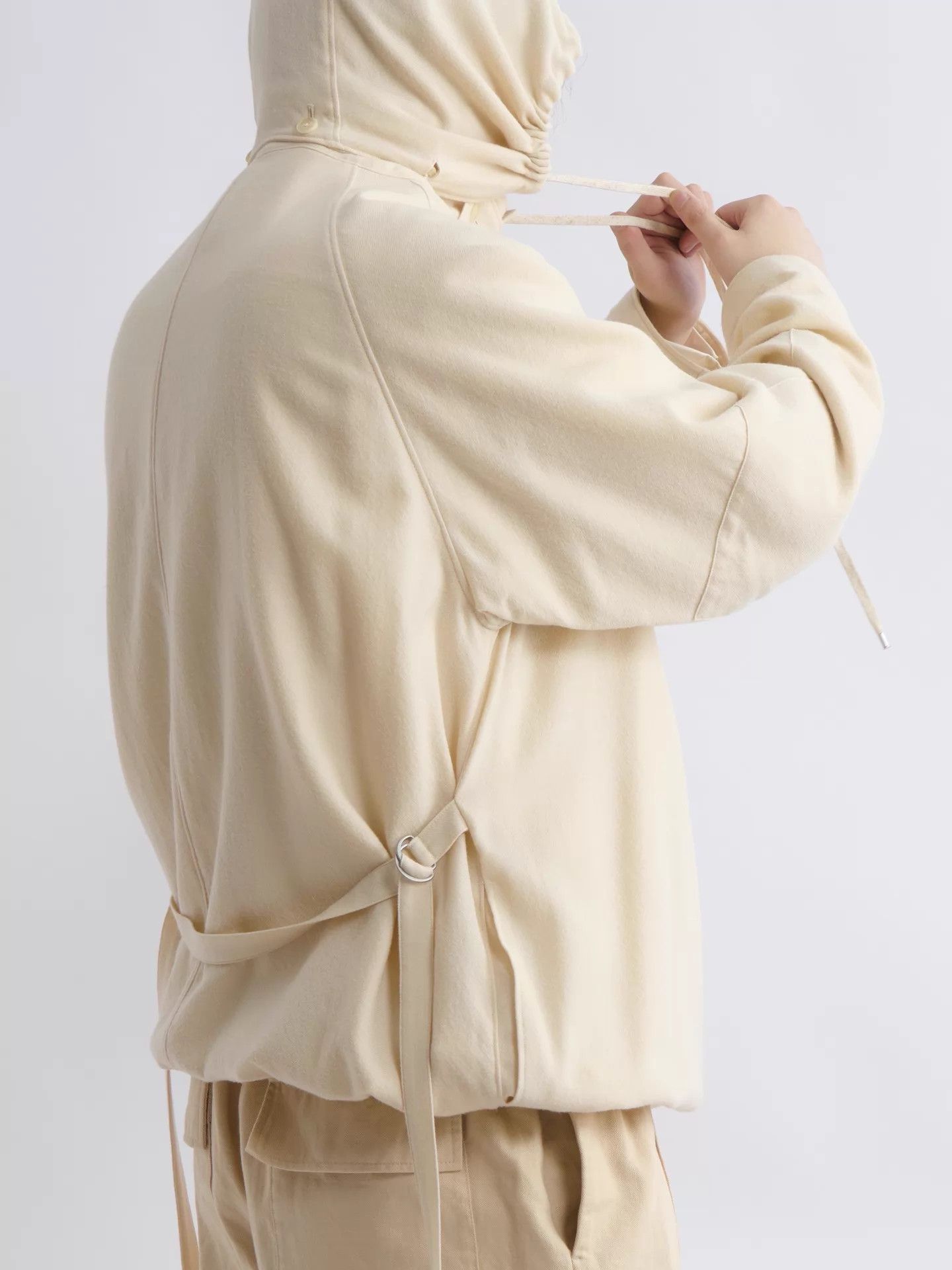 Auralee AURALEE 23AW Size 5 Outdoor Ivory Wool Hooded Jacket Size XXL / US 16-18 / IT 52-54 - 4 Thumbnail
