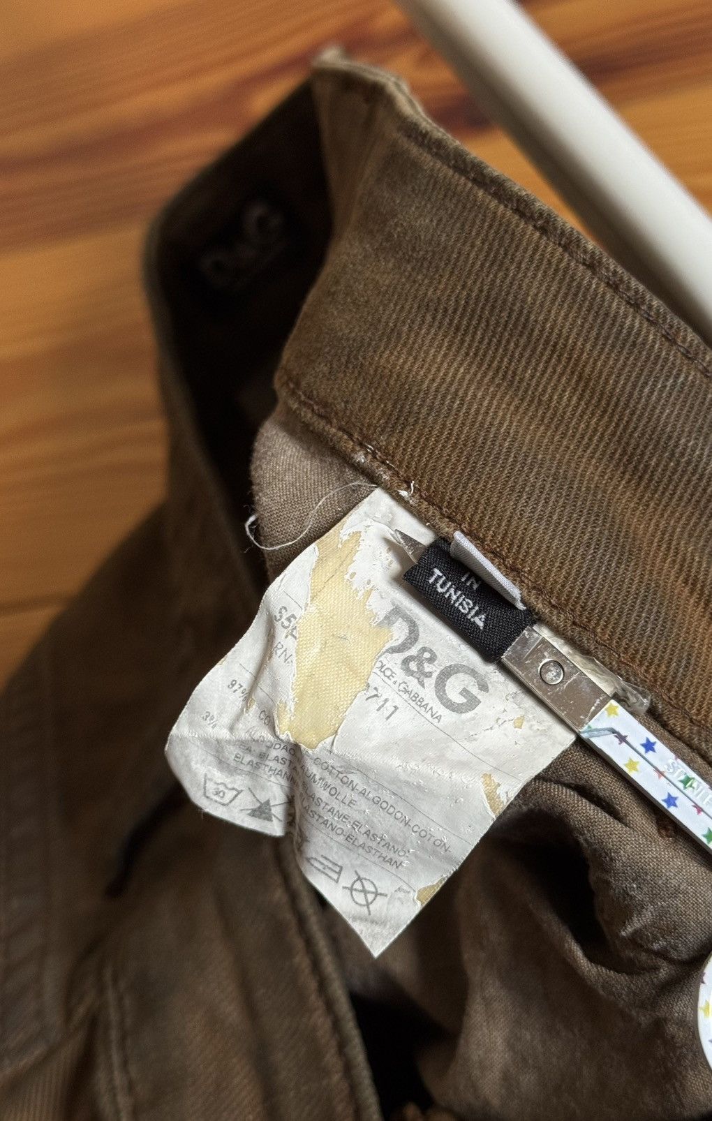 Dolce & Gabbana Dolce Gabbana Jeans 26 Brown Polyester Stretch Pants Vintage Size 26" / US 2 / IT 38 - 18 Thumbnail
