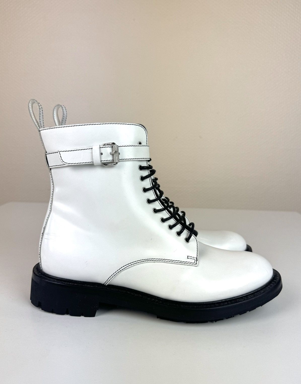 Belstaff Belstaff Finley biker moto lace up boots patent leather 36 Size US 6 / IT 36 - 4 Thumbnail
