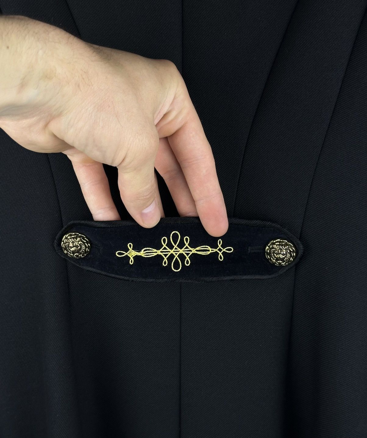 Just Cavalli JUST CAVALLI Napoleon Military Coat IT 44 Gold Lion Buttons Size S / US 4 / IT 40 - 6 Thumbnail