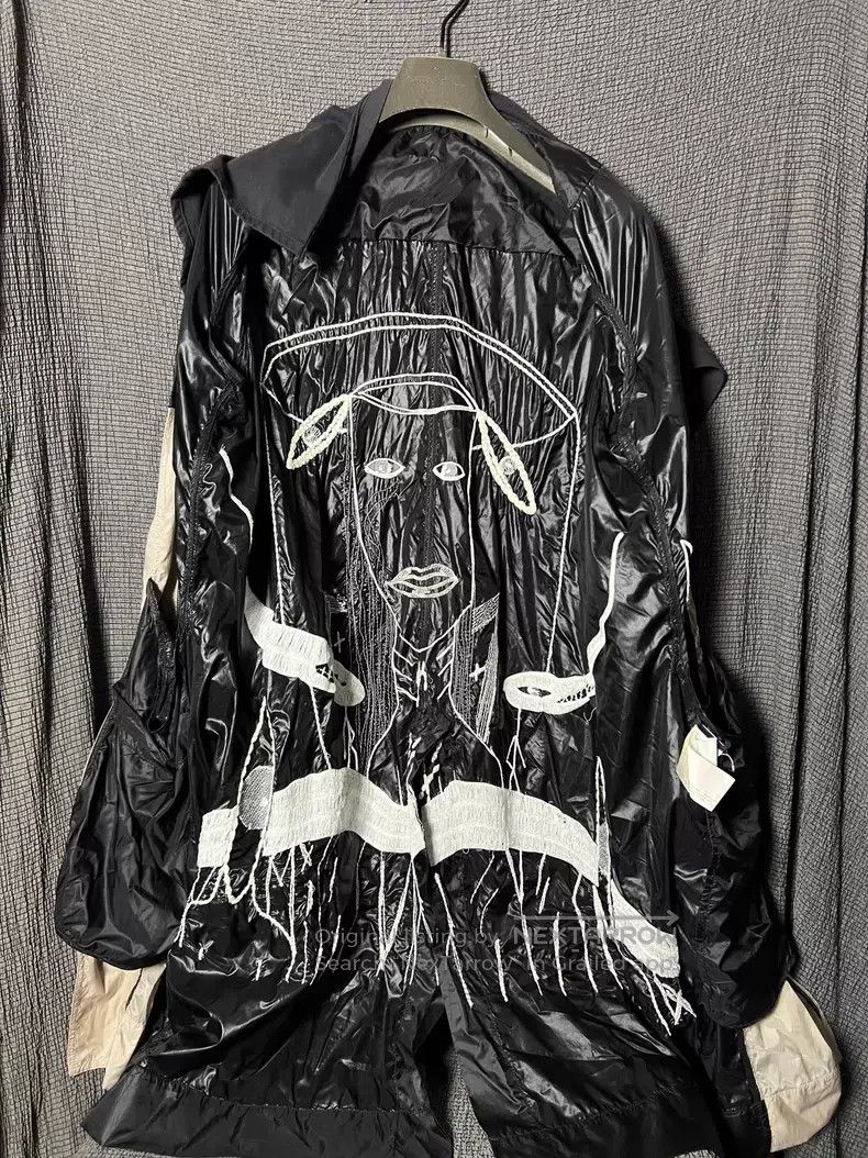 Rick Owens RICK OWENS Thousand Needle Ghost Face Embroidered Scarf Wi Size US L / EU 52-54 / 3 - 8 Thumbnail