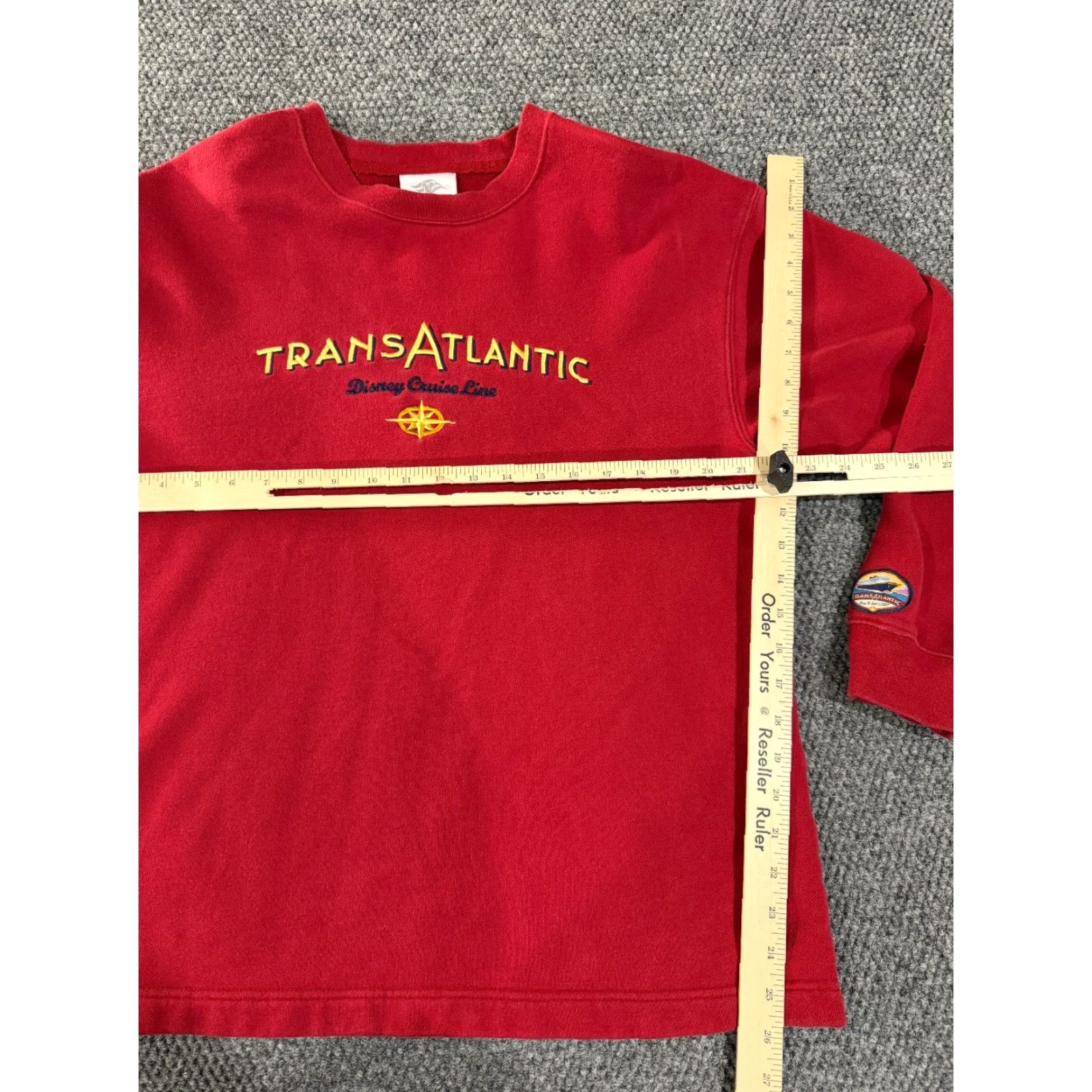 Disney VINTAGE Disney Cruise Line Sweatshirt Mens M Red Crew Neck Zip Hooded Mickey Mouse Retro Logo 90s Mens Size US M / EU 48-50 / 2 - 6 Thumbnail