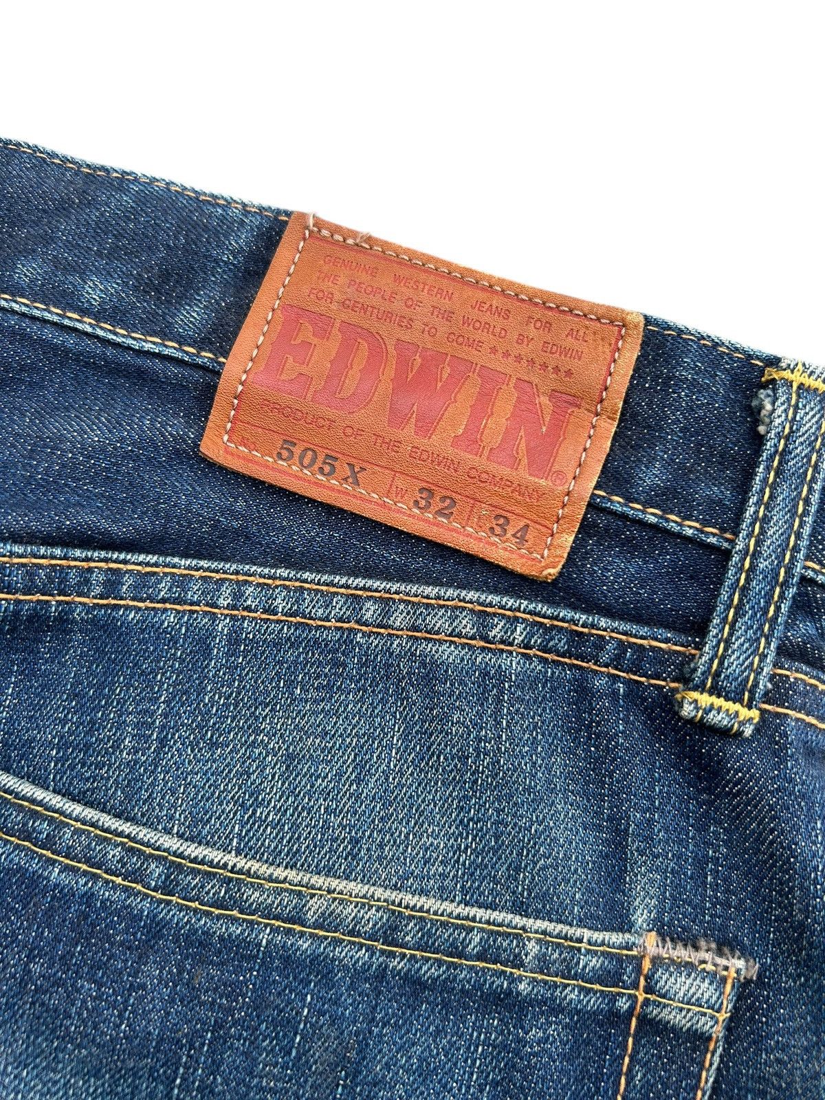 Kapital Vintage Edwin 505X Selvedge Distressed Denim Jeans Size US 32 / EU 48 - 10 Thumbnail