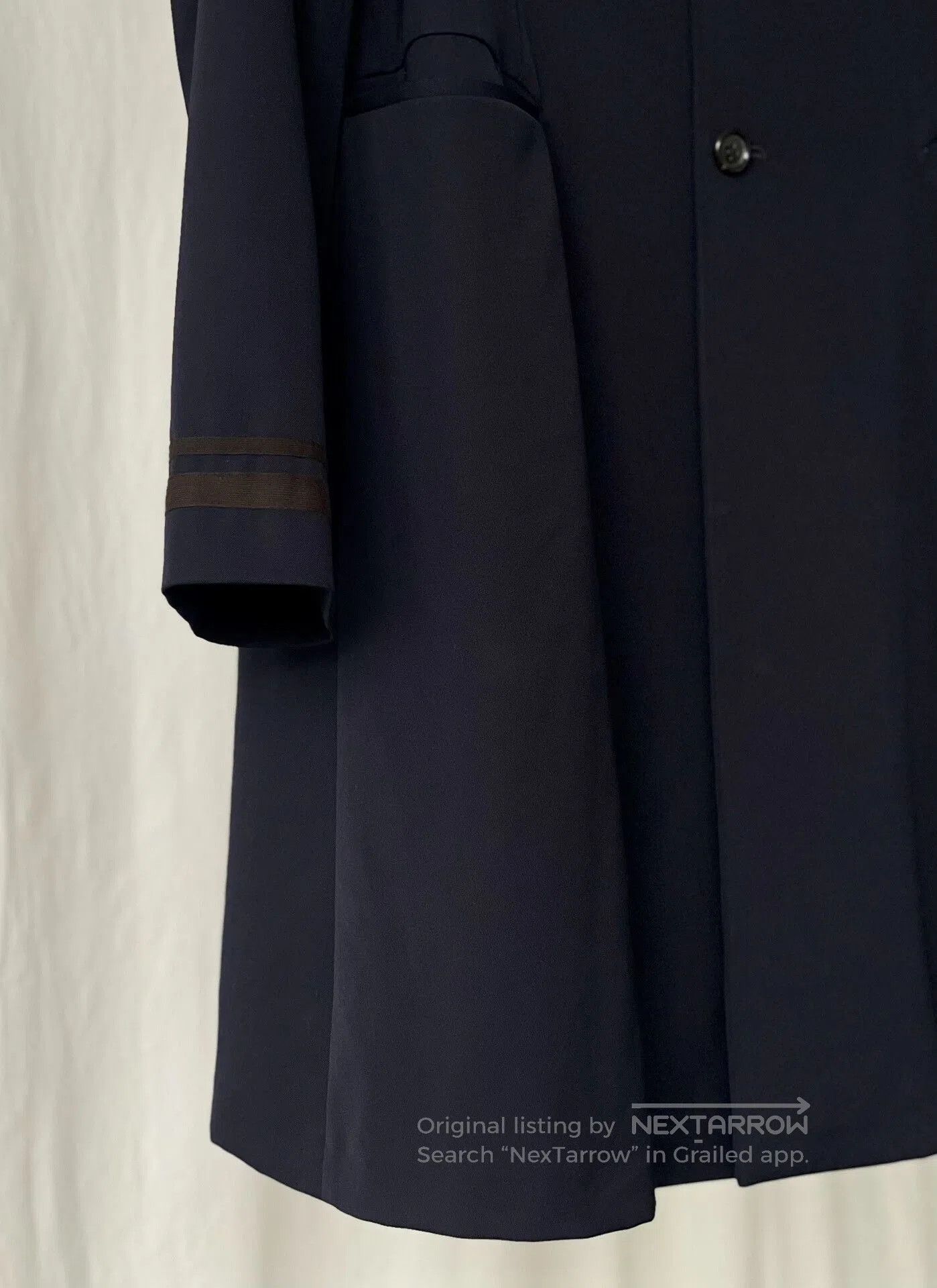 Comme des Garcons Commes des Garçons Navy Wool Coat. Size XS / US 0-2 / IT 36-38 - 8 Thumbnail