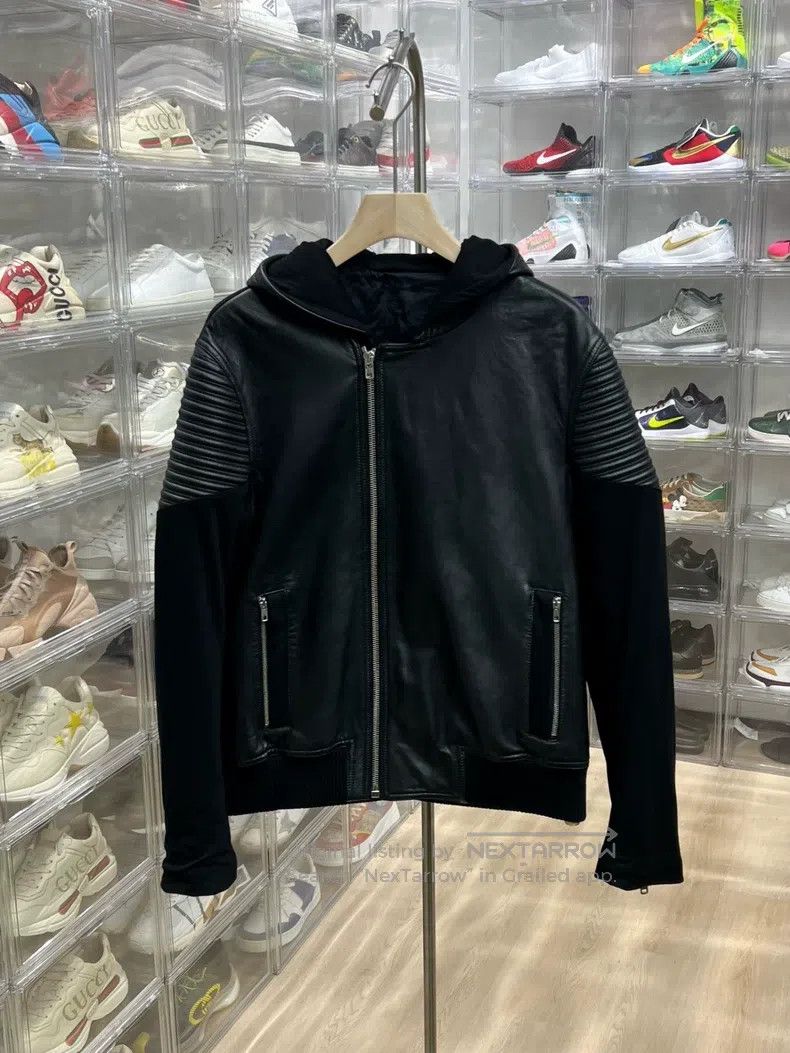 Givenchy Givenchy Hooded leather jacket Size US XL / EU 56 / 4 - 1 Thumbnail