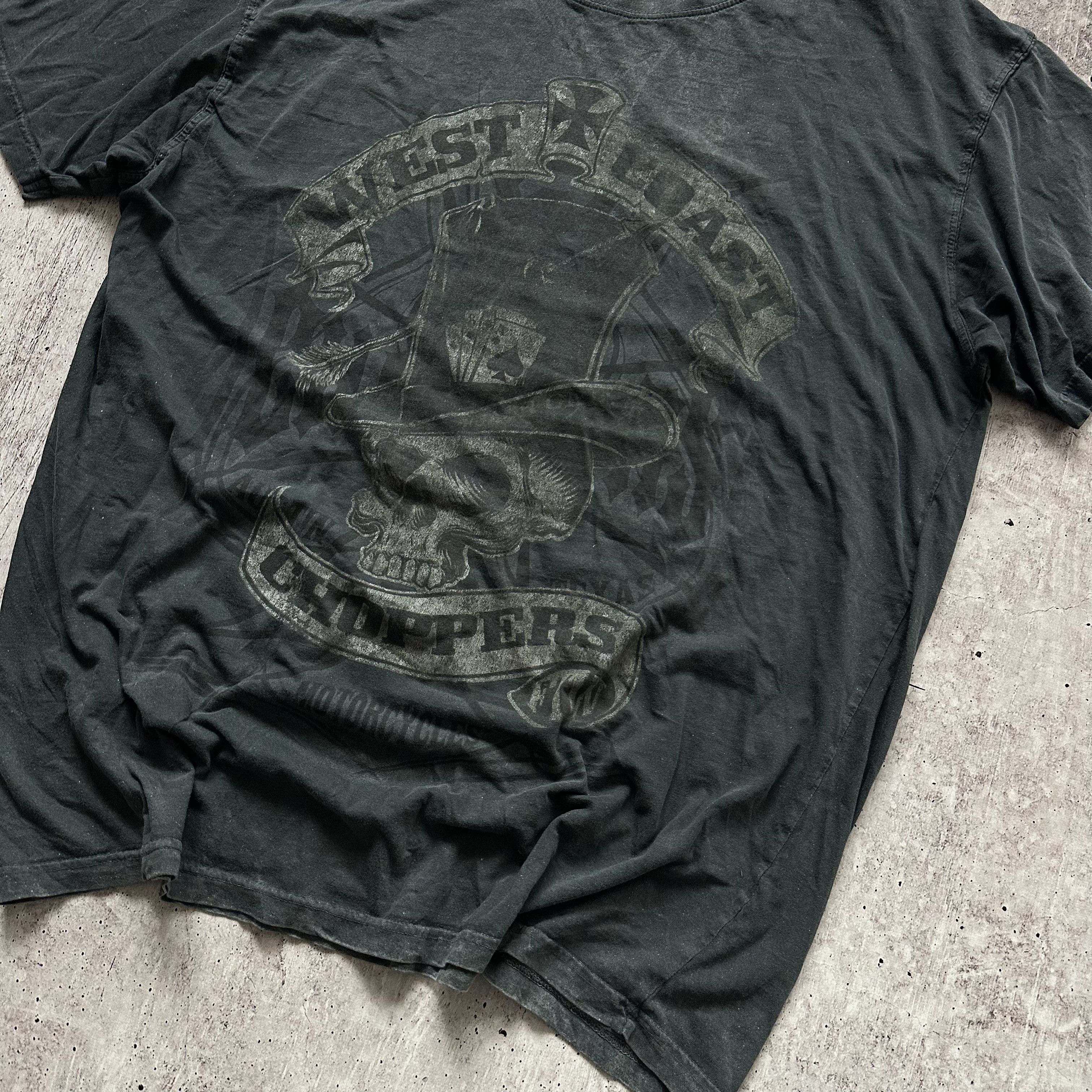 Vintage West Coast Choppers Vintage Distressed Big Logo T Shirt Size US XXL / EU 58 / 5 - 2 Thumbnail