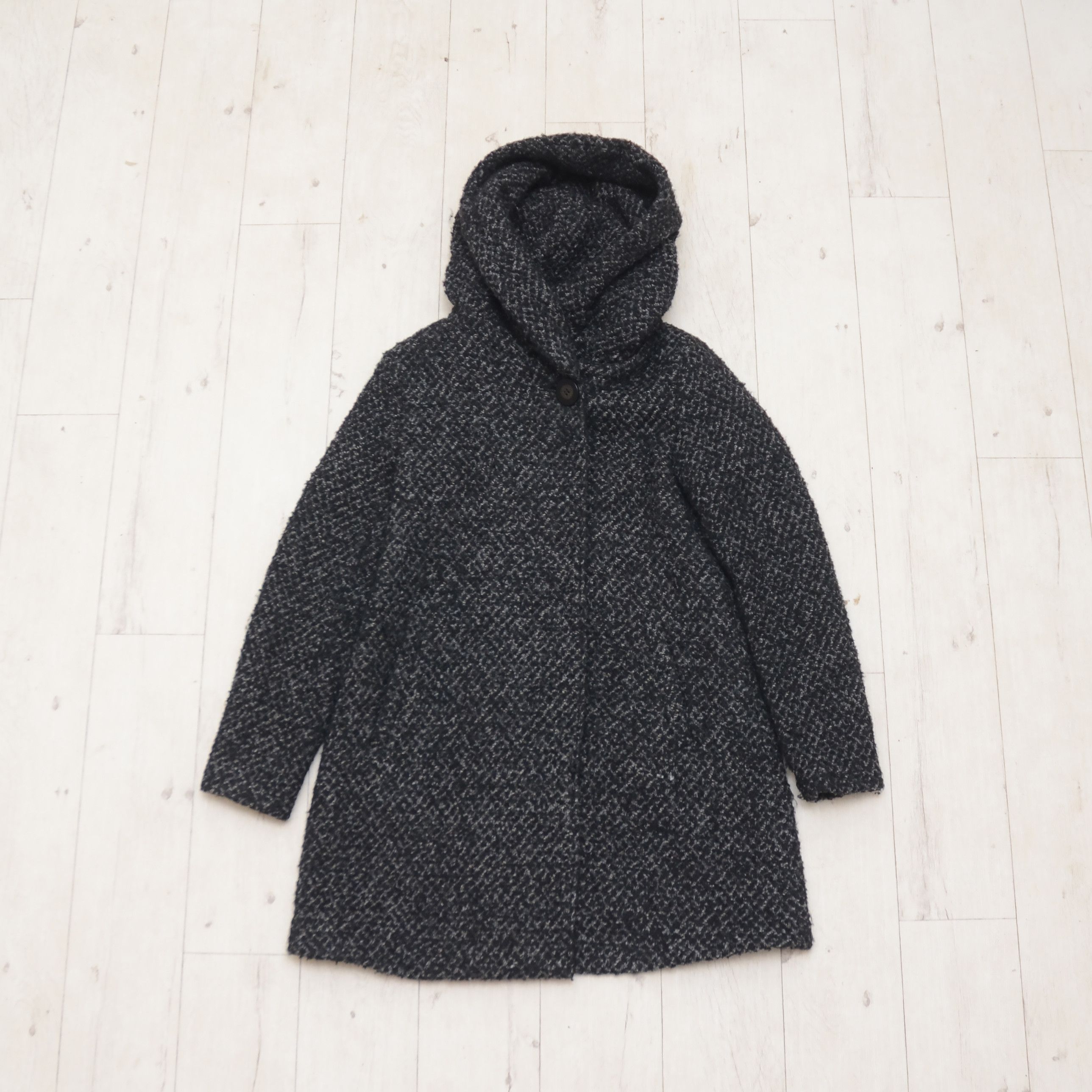 Max Mara Luxury Max Mara Hooded Coat Gray UK 6 US 4 Oversized Size S / US 4 / IT 40 - 1 Thumbnail