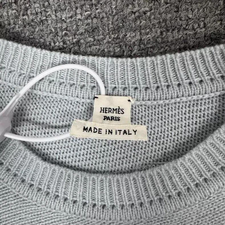 Hermes Hermes Camel and Light Blue Snowflake Crewneck Cashmere K Size XS / US 0-2 / IT 36-38 - 5 Thumbnail