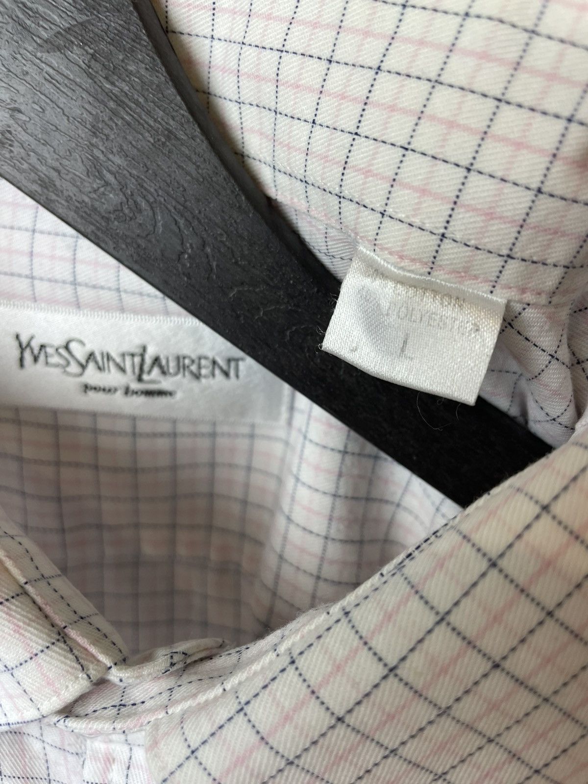 Yves Saint Laurent Vintage YSL Yves Saint Laurent Shirt Button Up Size US L / EU 52-54 / 3 - 11 Thumbnail