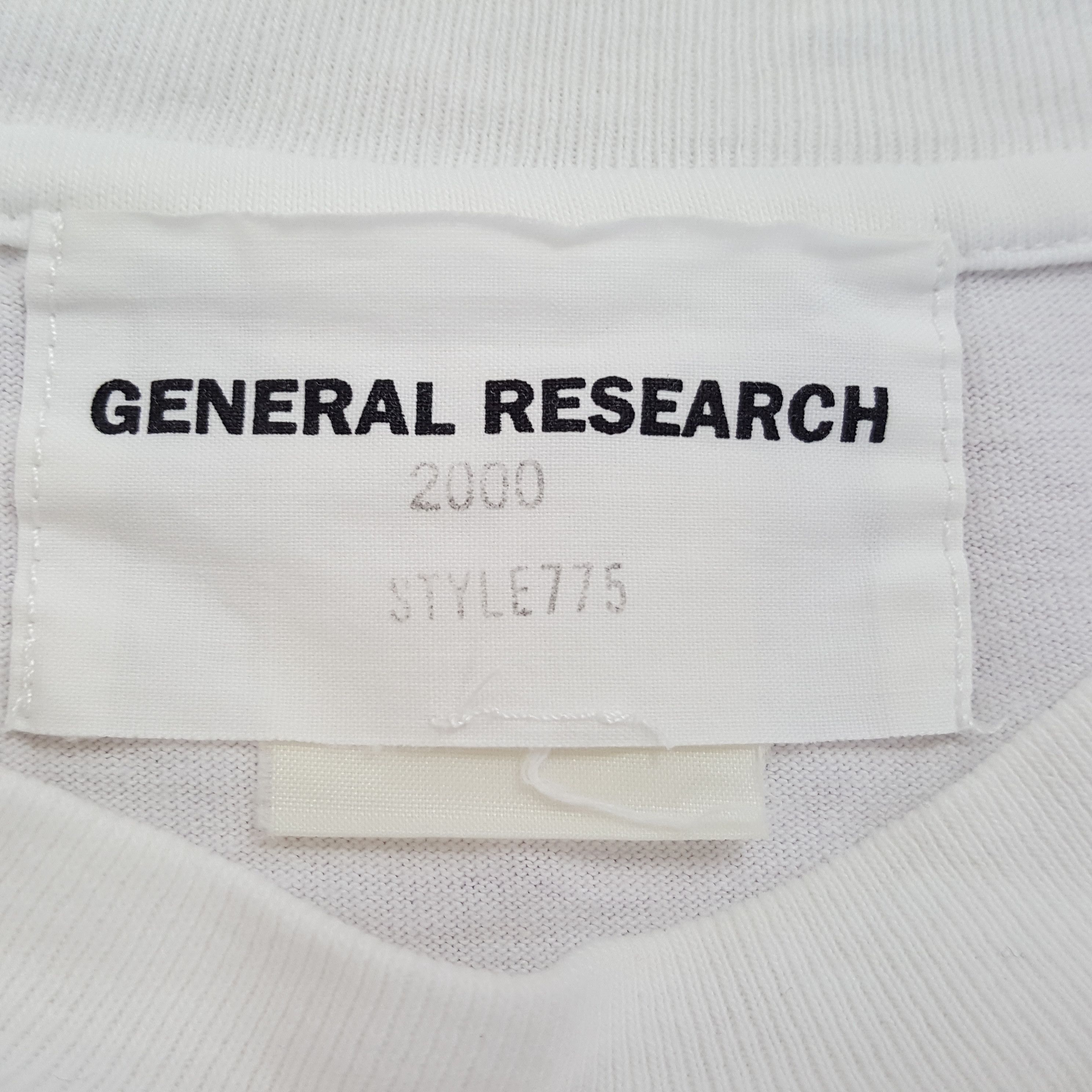 General Research × Japanese Brand × Vintage General Research Japanese Brand Tshirt Size US L / EU 52-54 / 3 - 6 Thumbnail