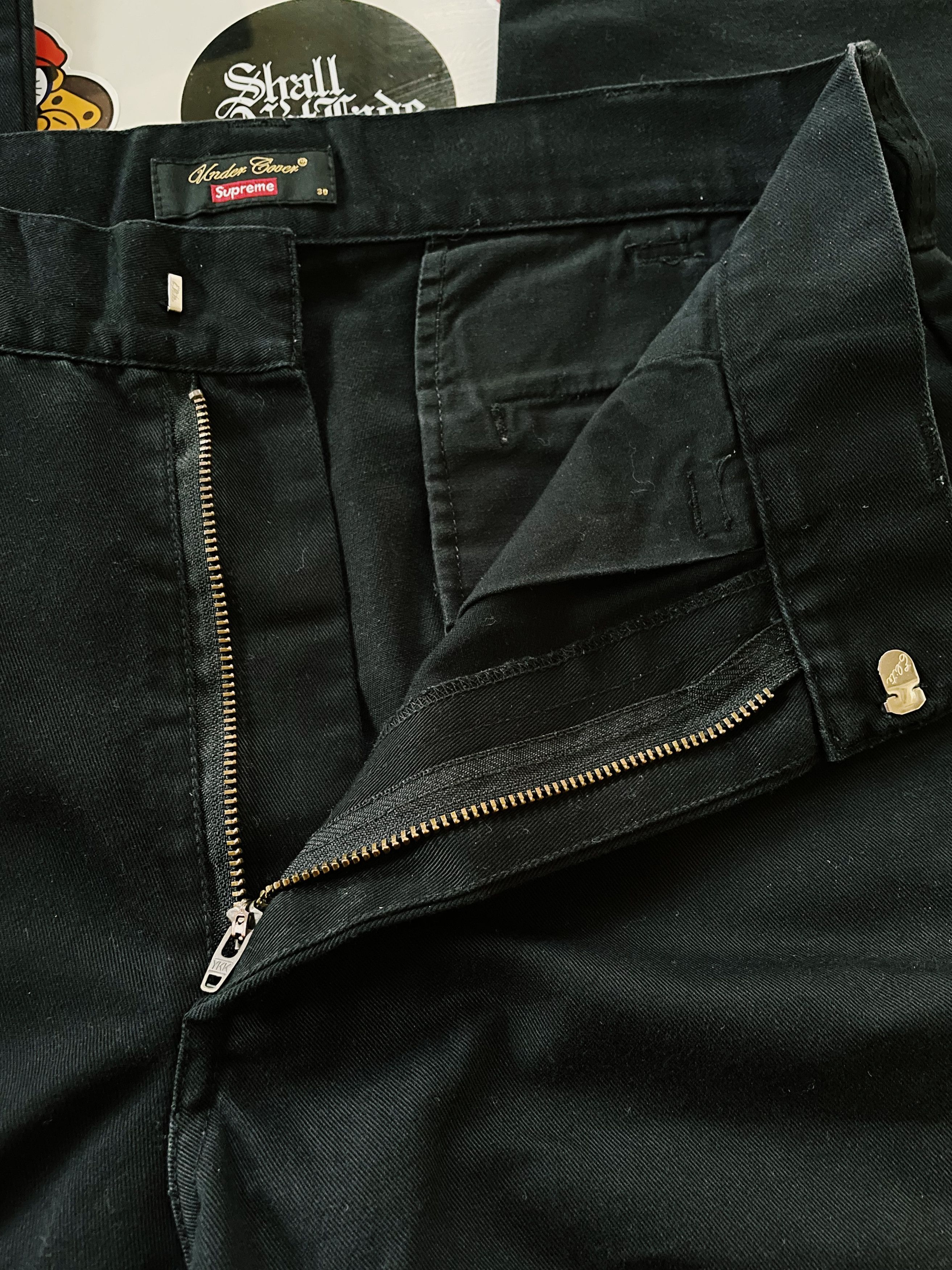 Public Enemy × Supreme × Undercover Supreme UNDERCOVER/Public Enemy Work Pants Black Size US 30 / EU 46 - 7 Thumbnail