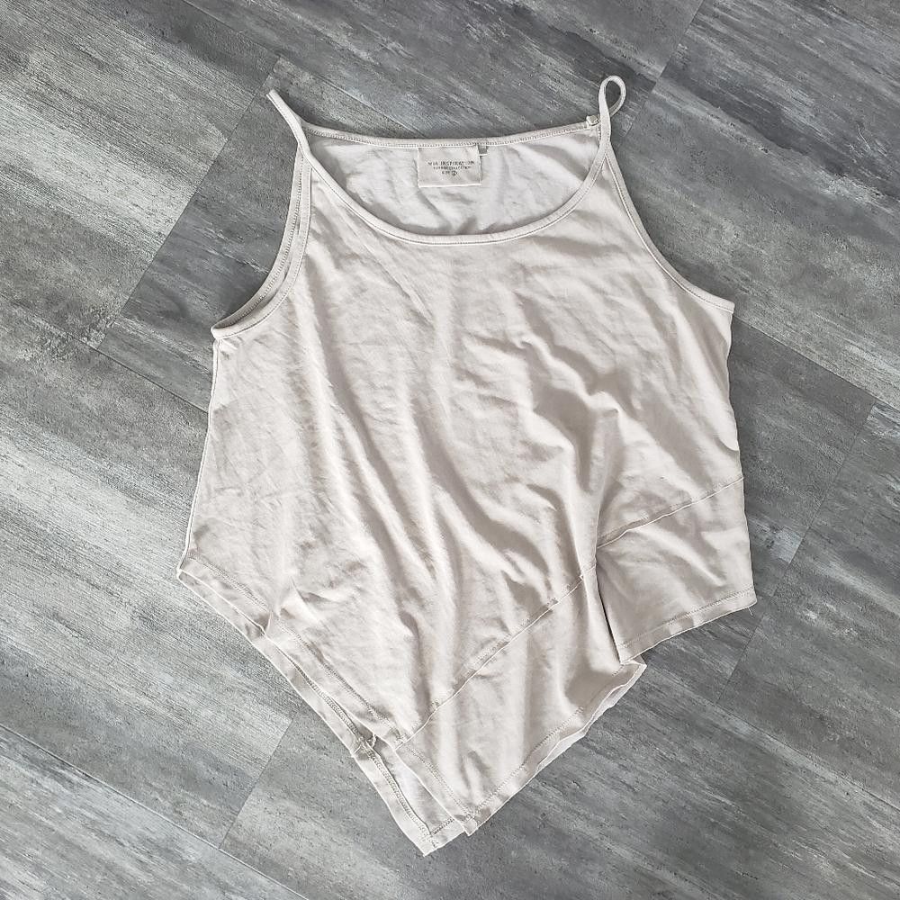 Designer Light Taupe Asymmetrical Mia Inspiration Tank Size XS / US 0-2 / IT 36-38 - 1 Thumbnail