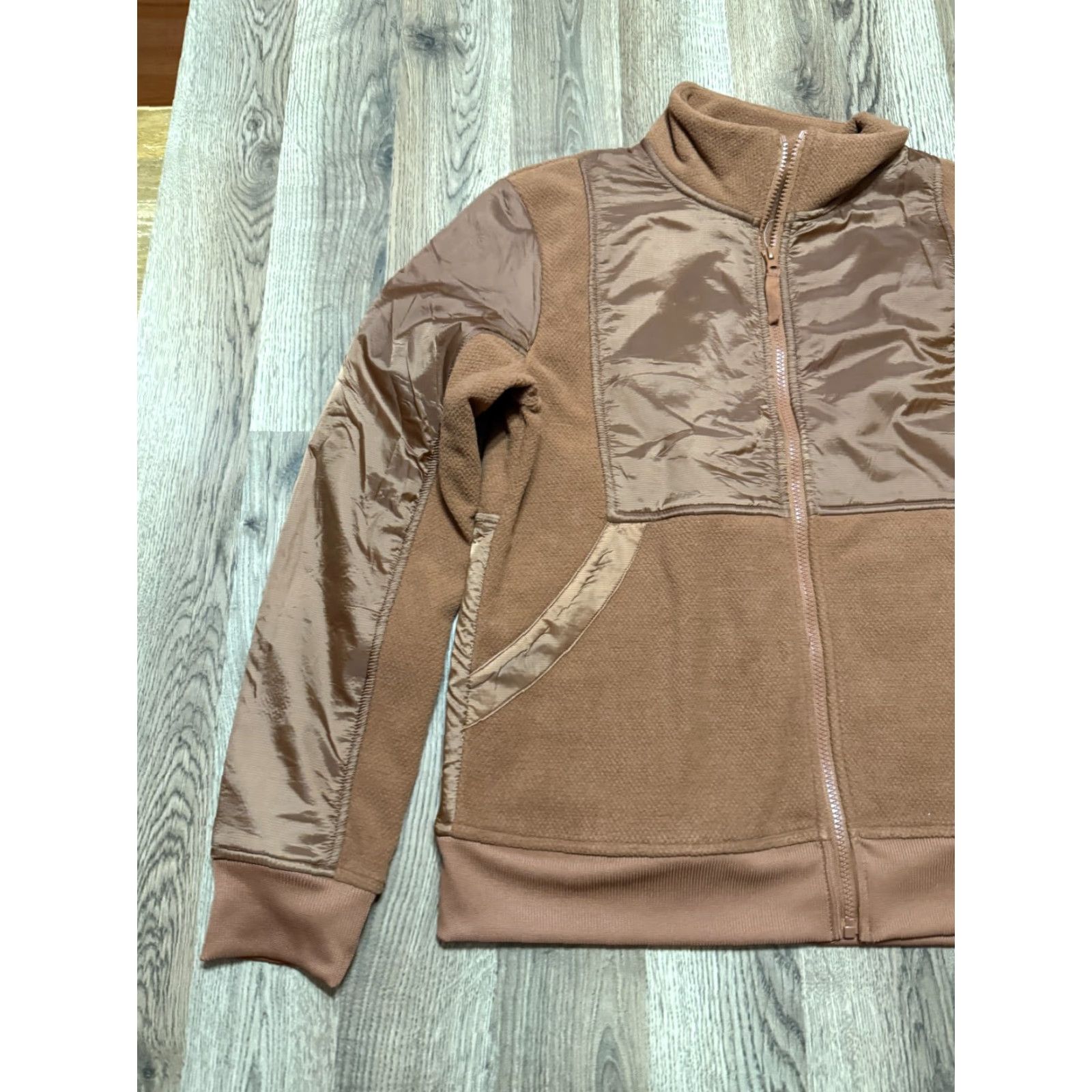Vintage Mono B Sweater, Women's Size Large, Zip Up, Fleece, Brown, New with tags, Regular, Full Zip, Casual, Fall Winter Spring Summer, Women, Sweater Size L / US 10 / IT 46 - 3 Thumbnail