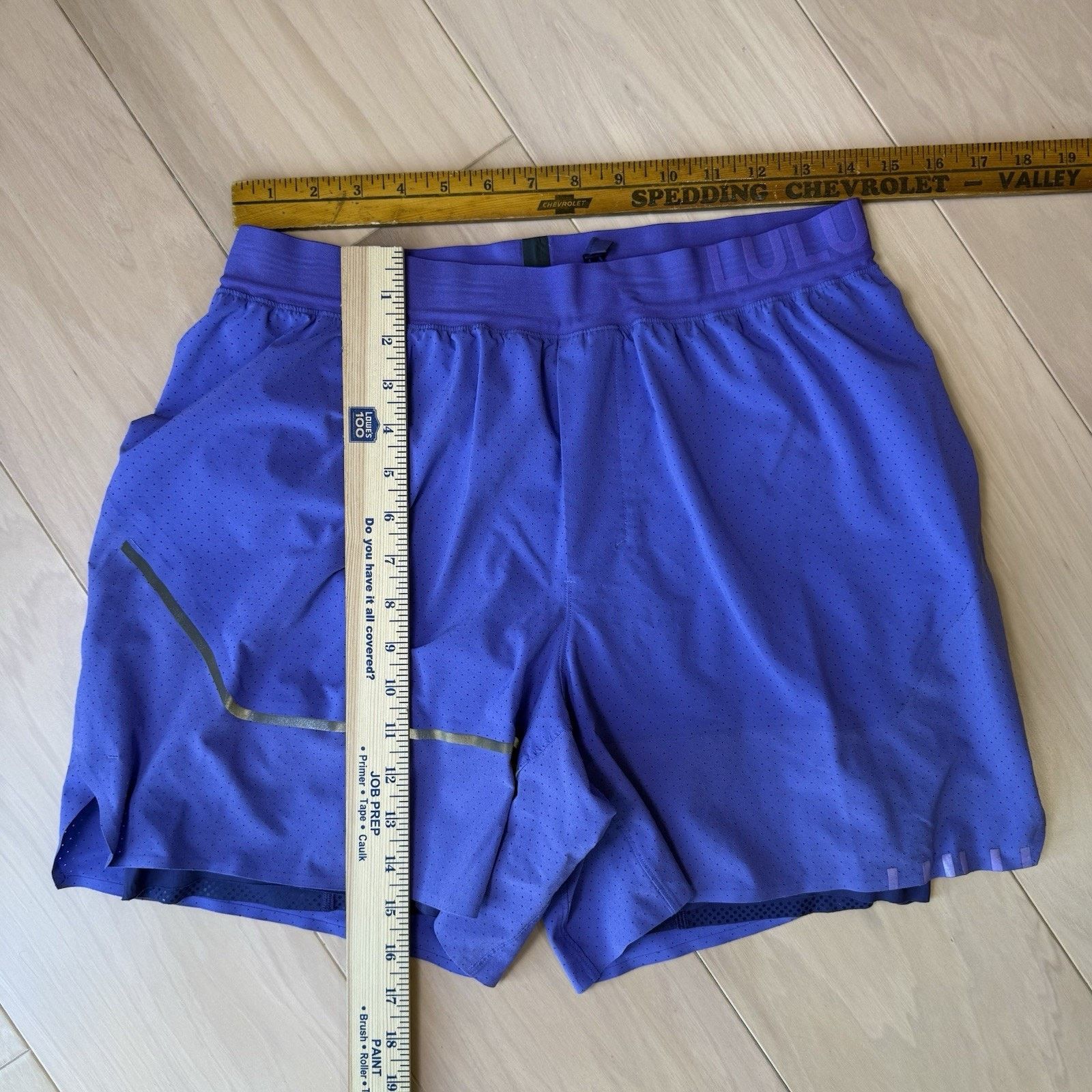 Lululemon Lululemon Surge Shorts Large Purple Lined Workout Athleisure Size US 28 / EU 44 - 4 Thumbnail