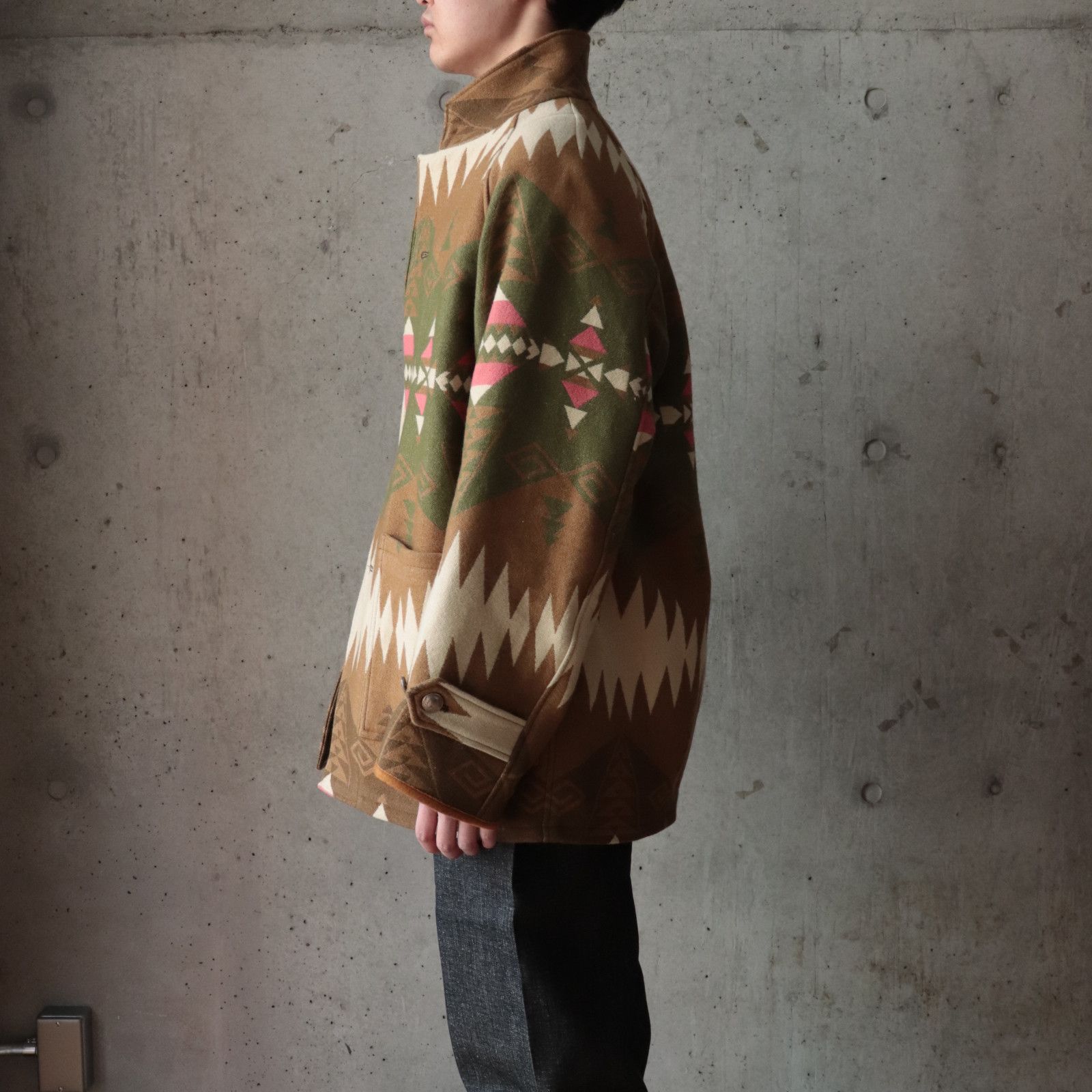 VISVIM HOPILAND COAT NATIVE BLANKET
