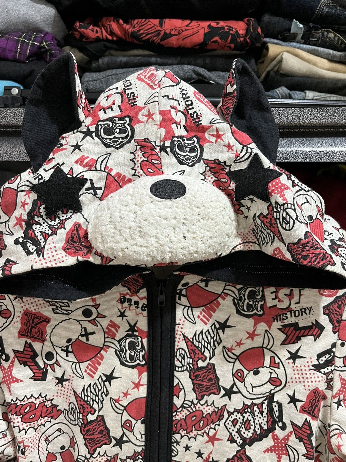 Hysteric Glamour 💸BINDINGOFFER💸Pinklatte dogs caracter hoodie Size S / US 4 / IT 40 - 3 Thumbnail