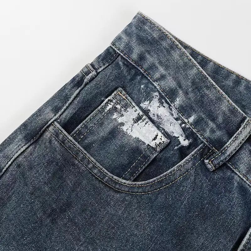 Japanese Brand × Jean Vintage Hip Hop Casual Street Graffiti Jeans Size US 33 - 3 Thumbnail