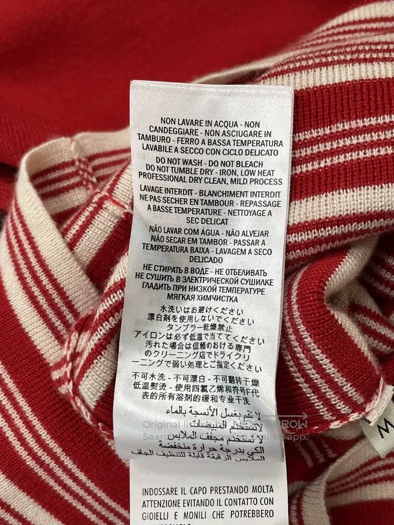 Gucci Gucci Red and white striped gold-coloured letter knitting Size M / US 6-8 / IT 42-44 - 7 Thumbnail
