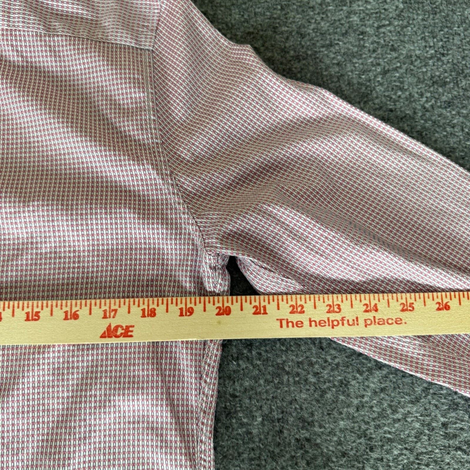 Other Paul Smith Mens Medium Red Micro Check Button Up Shirt Size US M / EU 48-50 / 2 - 6 Thumbnail