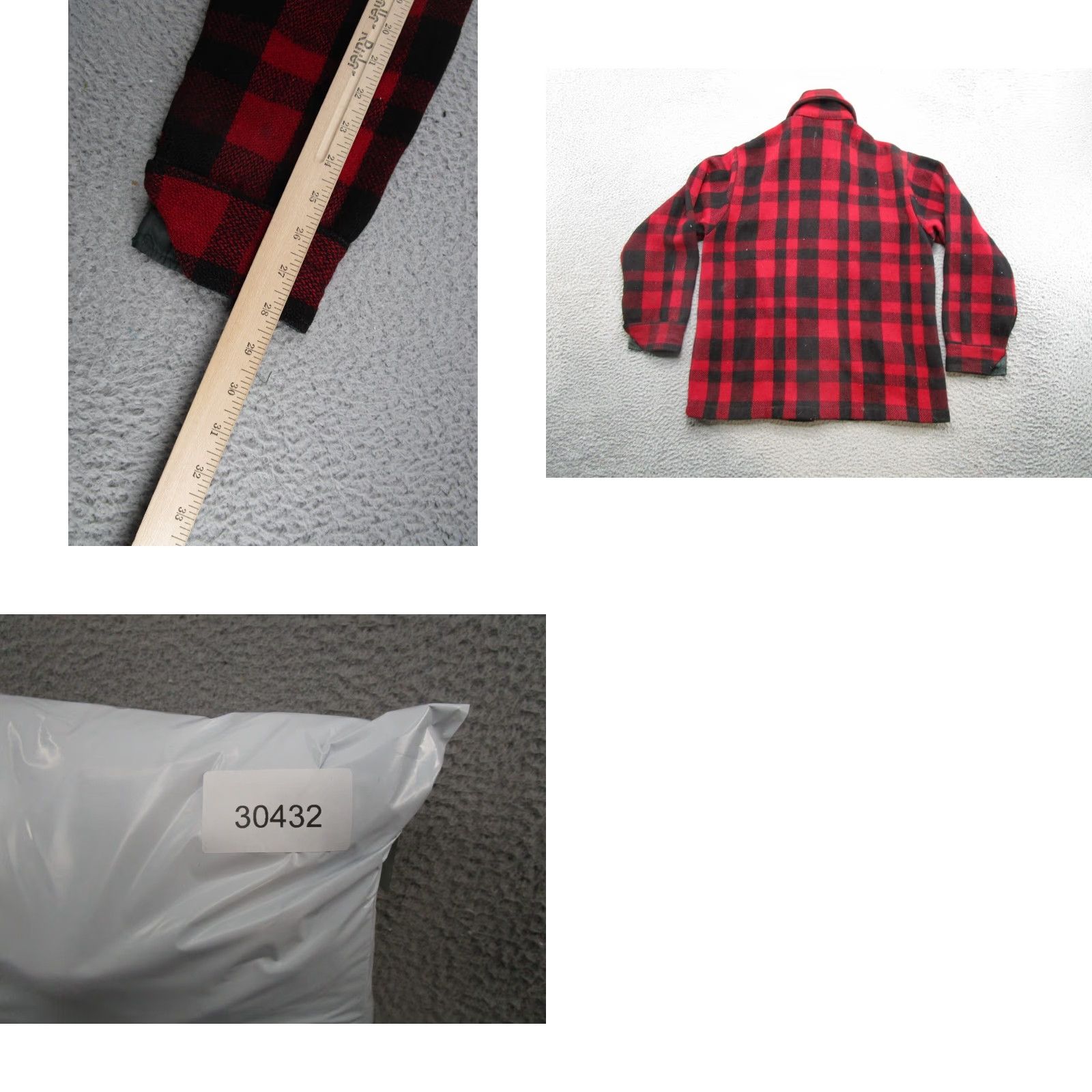 Vintage VINTAGE Stagway Wool Buffalo Plaid Mackinaw Hunting Jacket Canada Button Up READ Size US S / EU 44-46 / 1 - 8 Thumbnail