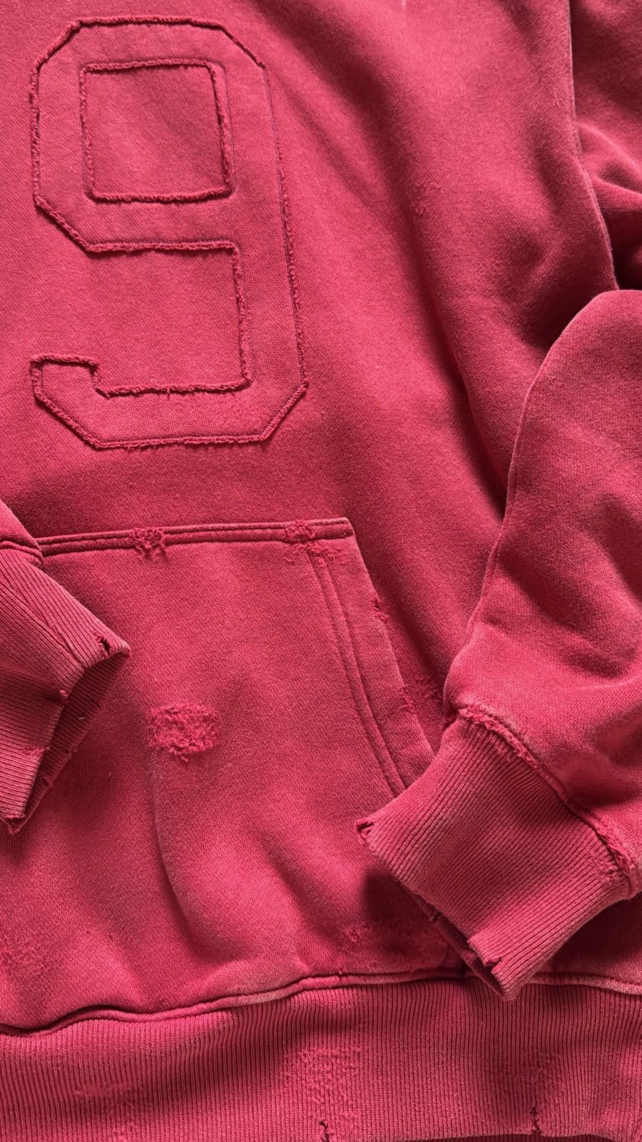 Vintage Vintage Distressed "19" Hoodie Size US S / EU 44-46 / 1 - 9 Thumbnail
