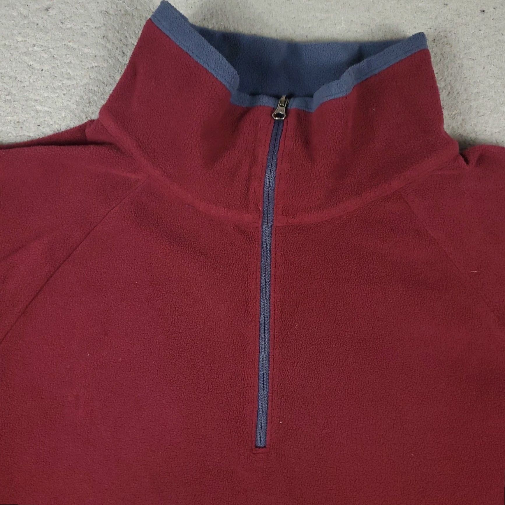 Vintage Columbia Sweater Womens XL Red Fleece 1/4 Zip Pullover Long Sleeve Size XL / US 12-14 / IT 48-50 - 2 Thumbnail