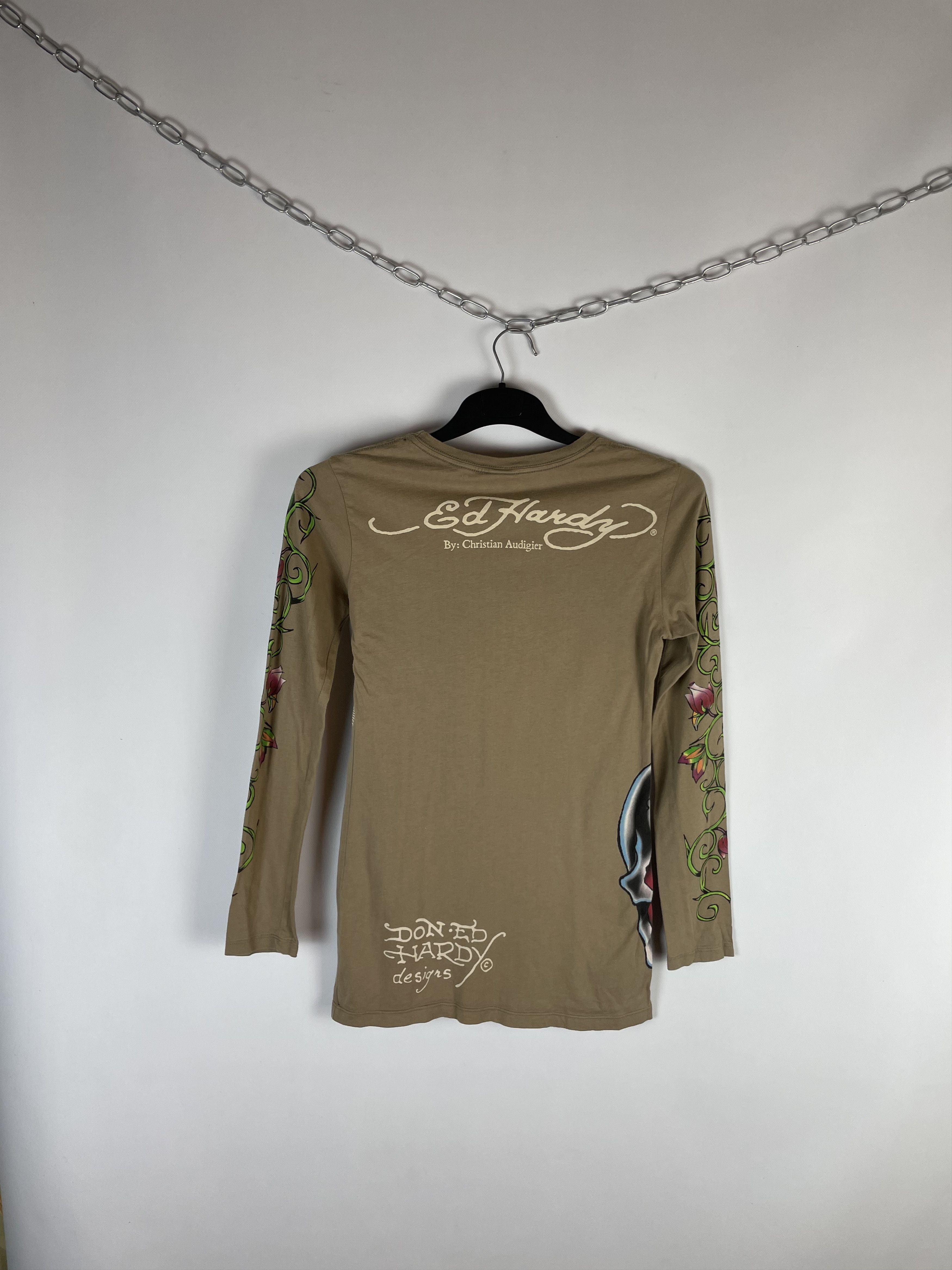 Christian Audigier Vintage Y2K Ed Hardy Long Sleeve Size L / US 10 / IT 46 - 7 Thumbnail