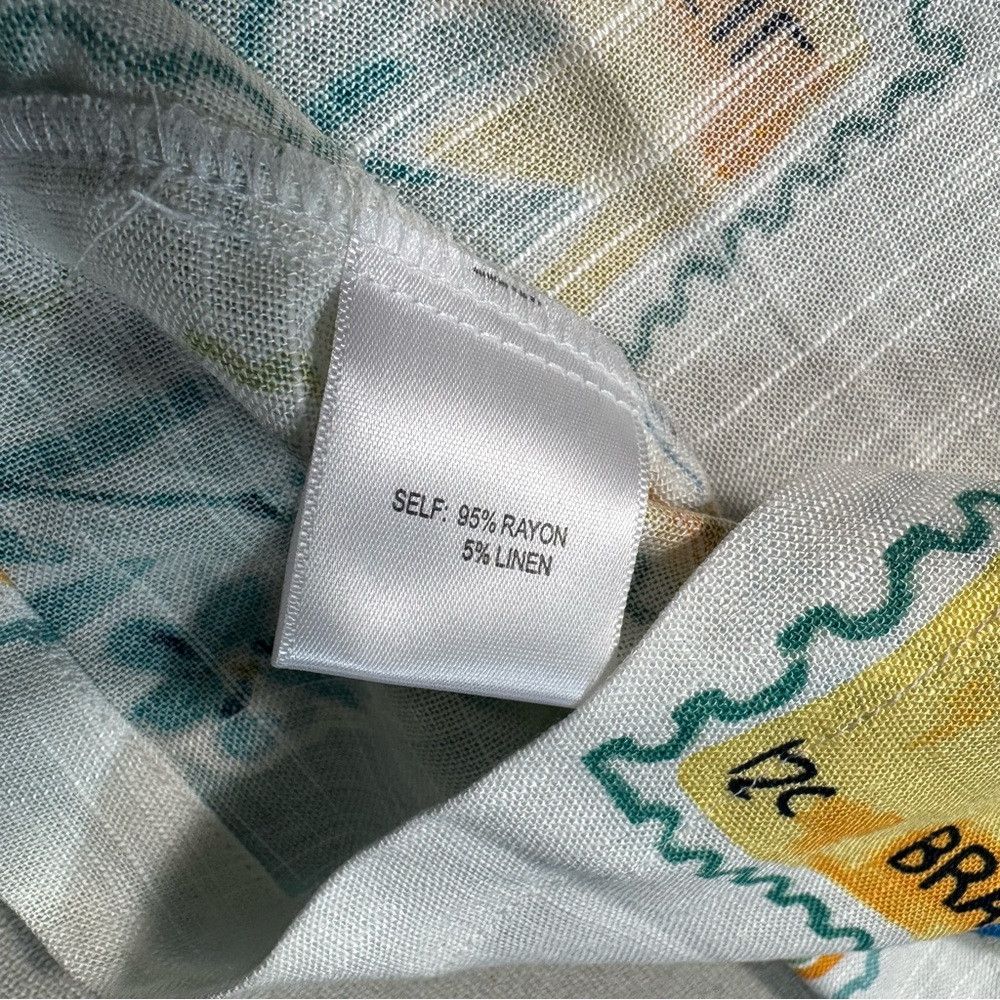 Other NWT New Jane and Delancey Post Stamps Rayon Linen Short Sle Size M / US 6-8 / IT 42-44 - 8 Thumbnail