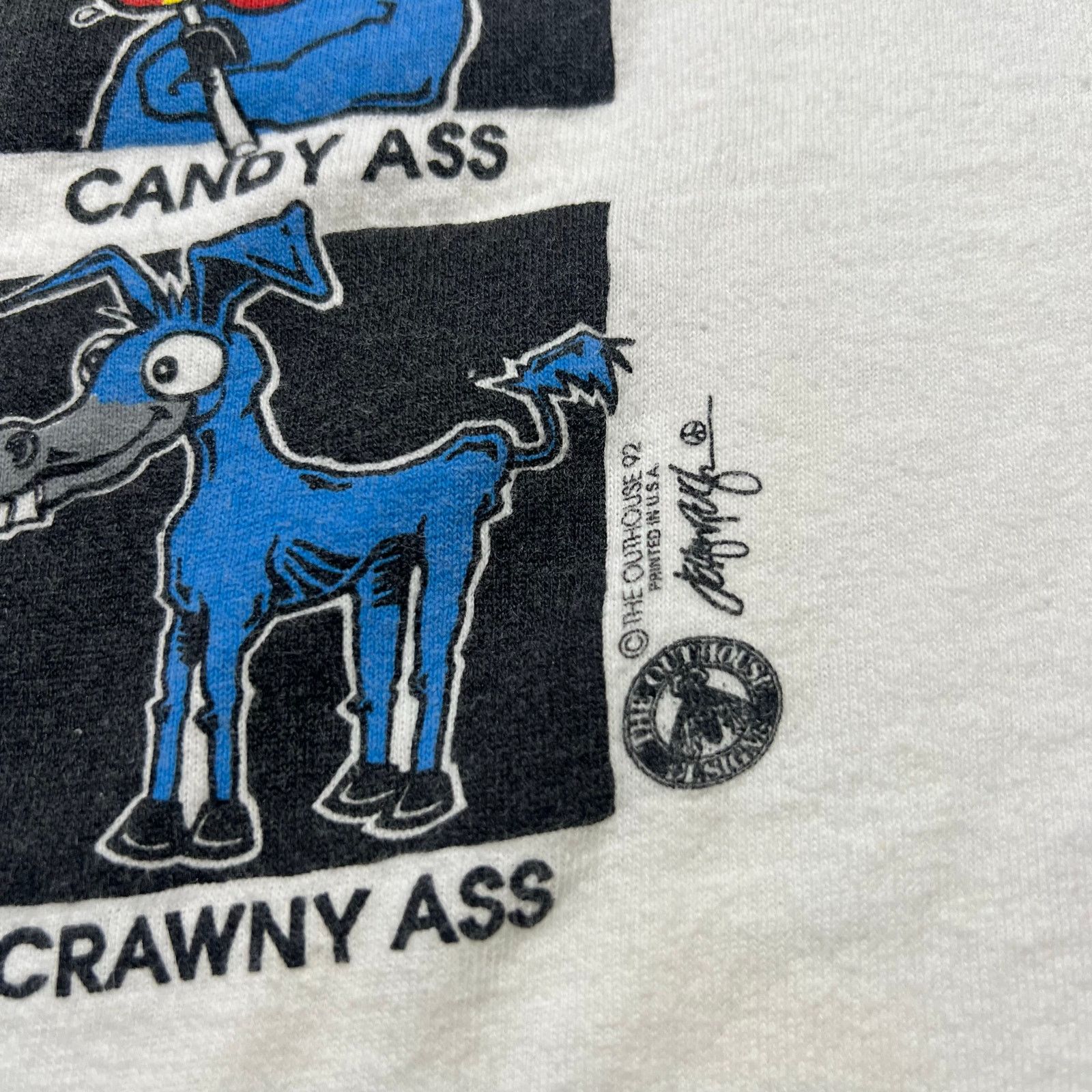 Fruit Of The Loom Vintage 90’s Fruit Of The Loom Donkey Tee MADE IN USA Sz XL Size US XL / EU 56 / 4 - 10 Thumbnail