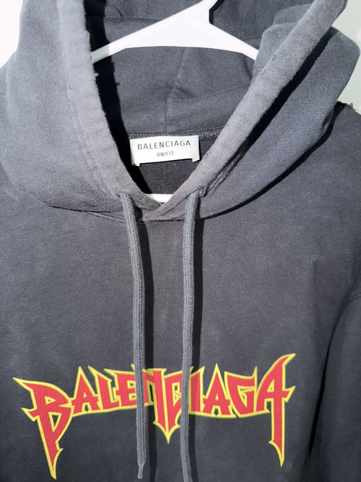 Balenciaga Metal Vintage Oversized (M/L) Fleece Hoodie