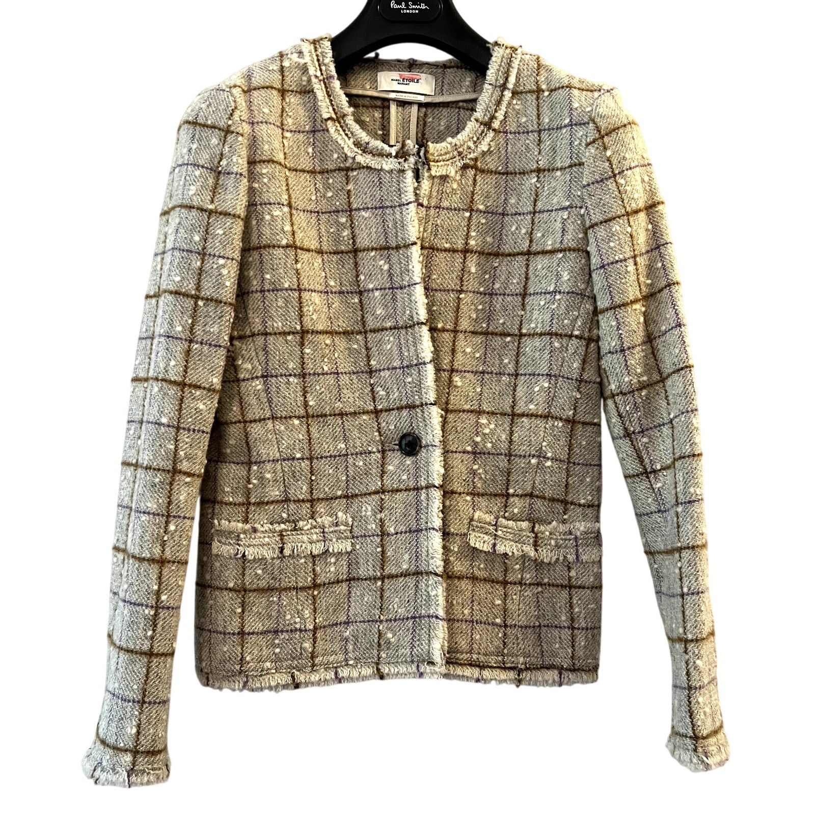 Isabel Marant ISABEL MARANT ÉTOILE Lyra wool-blend tweed jacket size 38 S Size S / US 4 / IT 40 - 4 Thumbnail