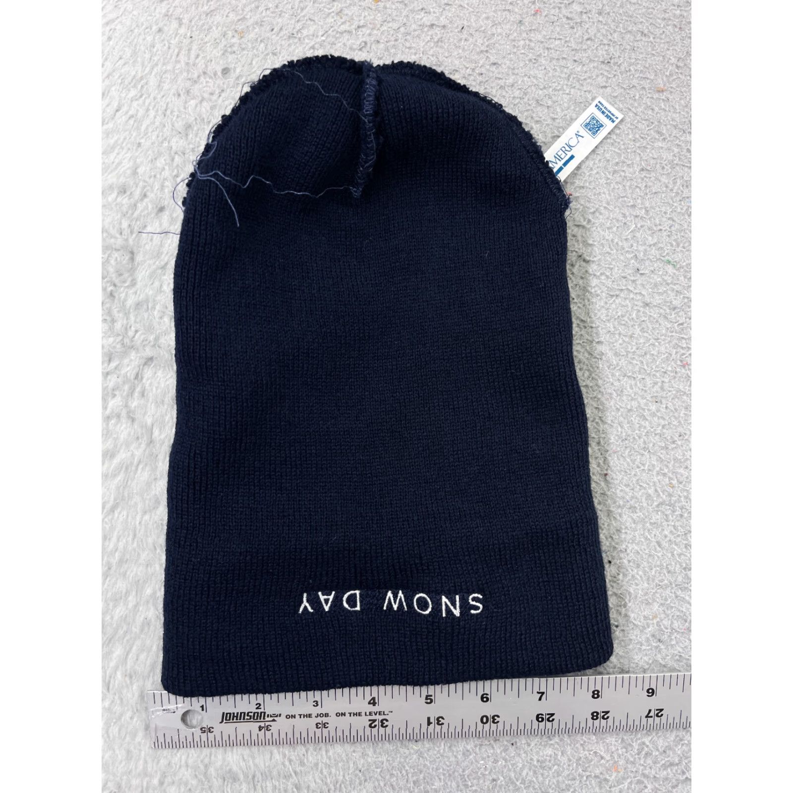 Vintage AvantStay Beanie Toque Adult One Size Blue Knit 100% Acrylic Snow Ski Made USA Size ONE SIZE - 7 Thumbnail