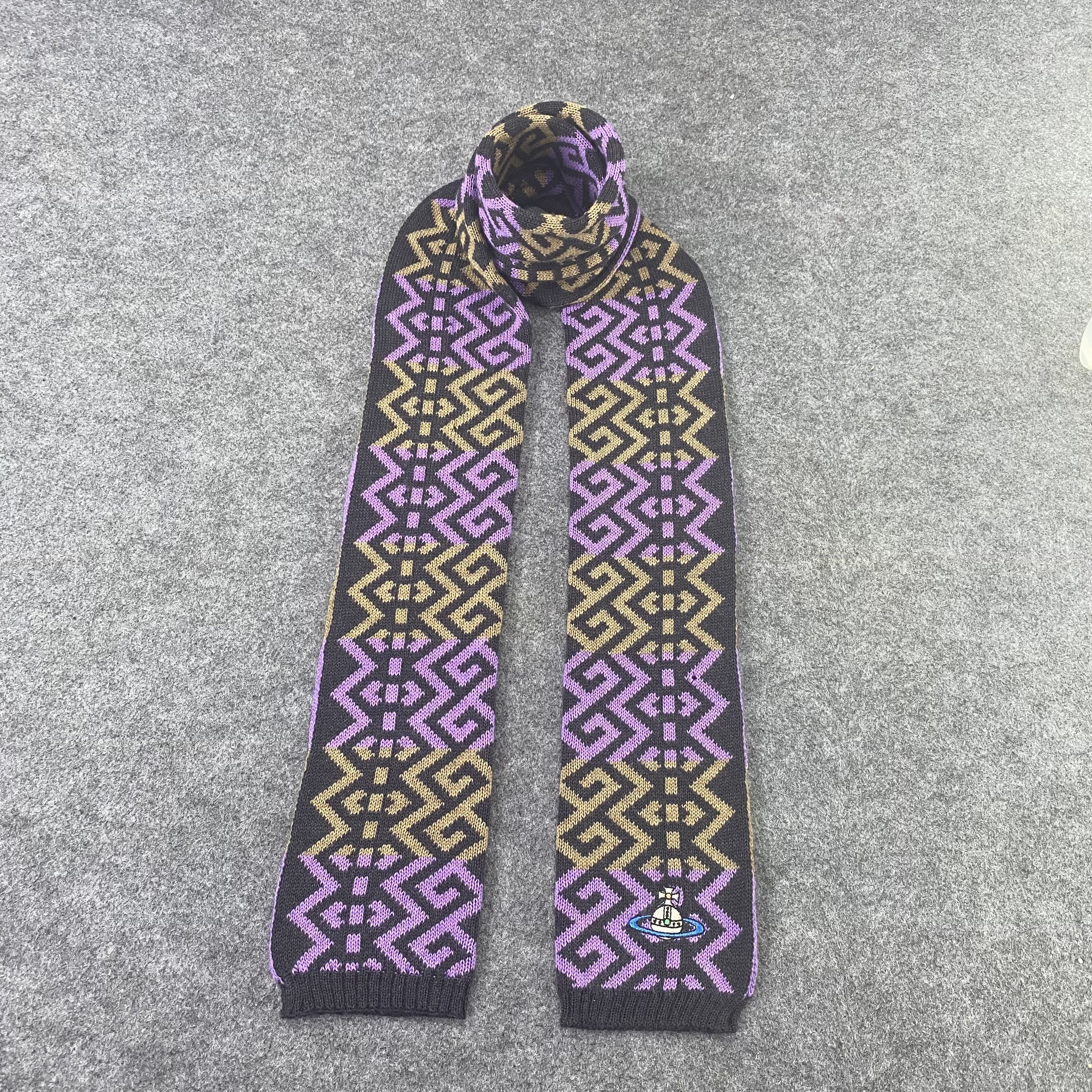 Designer Missing Tag Vivienne Westwood Scarf/Muffler/Neckwear-T1099 Size ONE SIZE - 1 Thumbnail